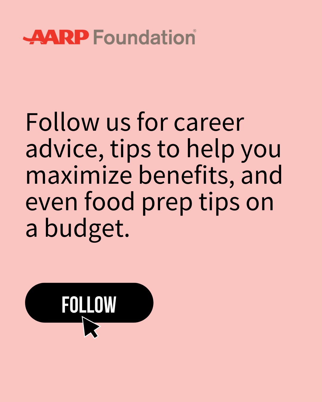 AARP Foundation Facebook ad