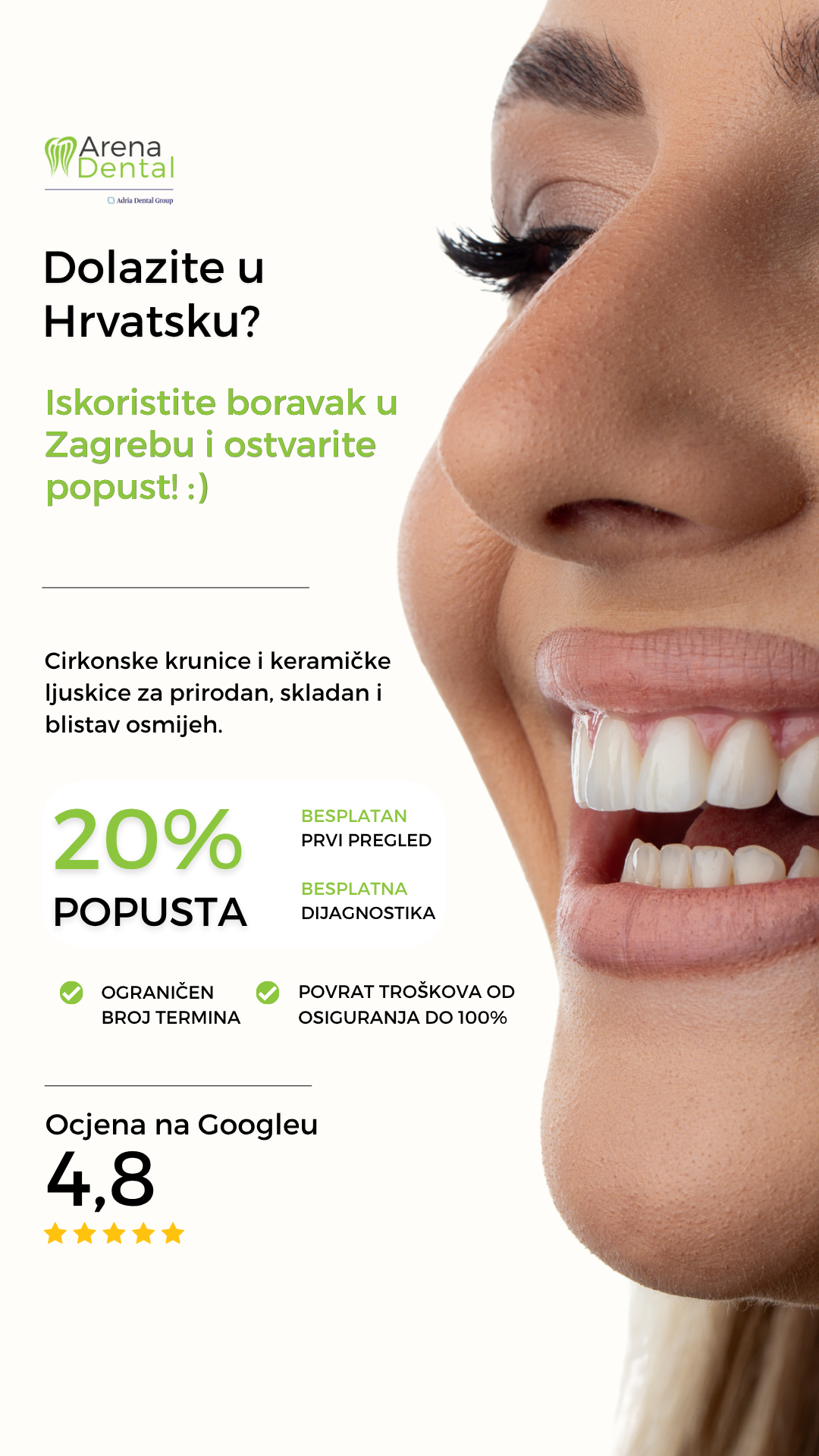 Arena Dental Facebook ad