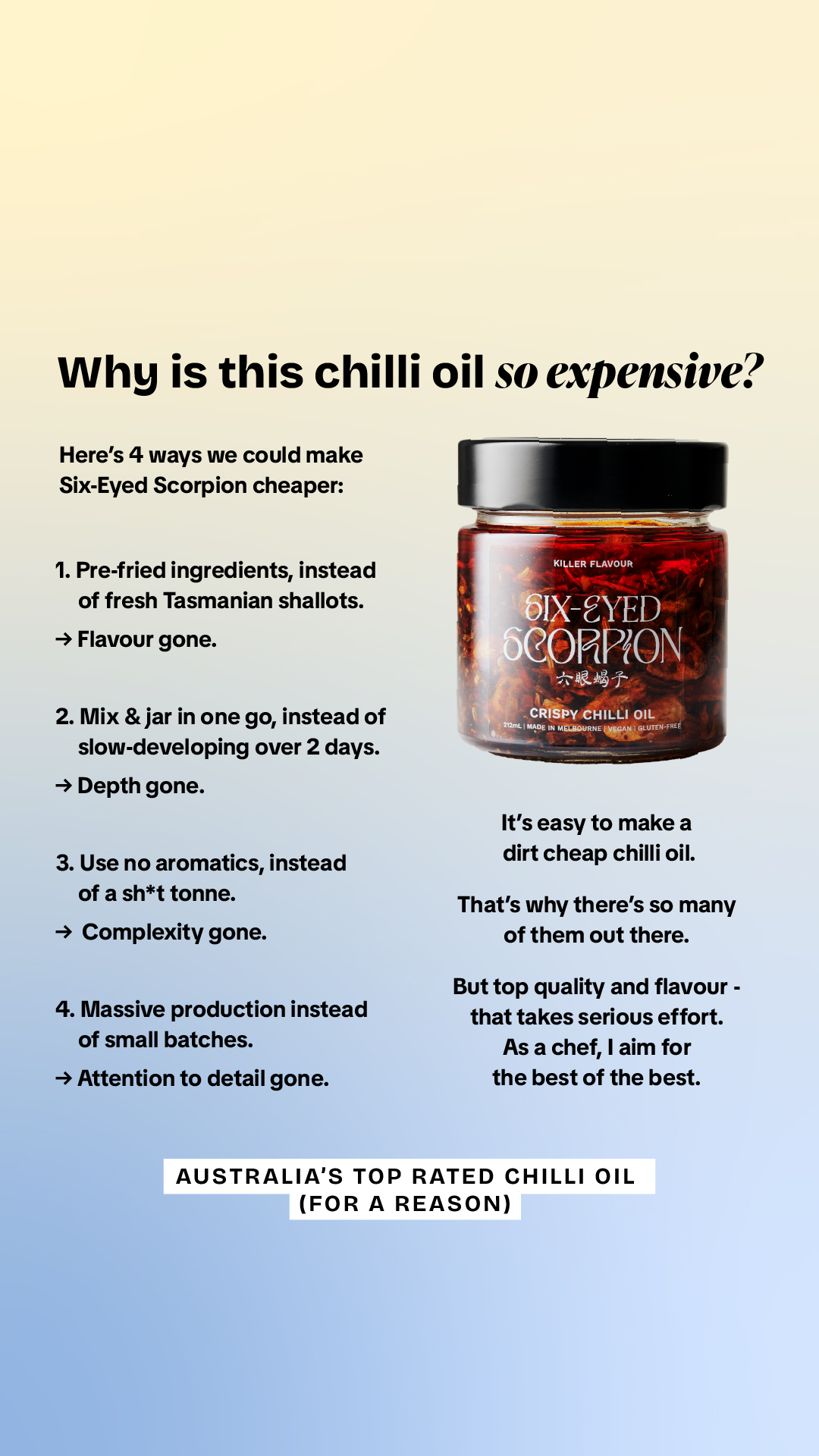 Six-Eyed Scorpion Facebook ad