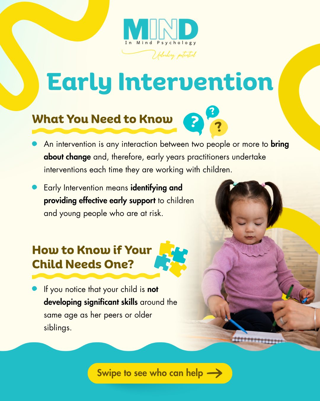 In Mind Psychology Facebook ad: Early intervention can make a real difference, but…
