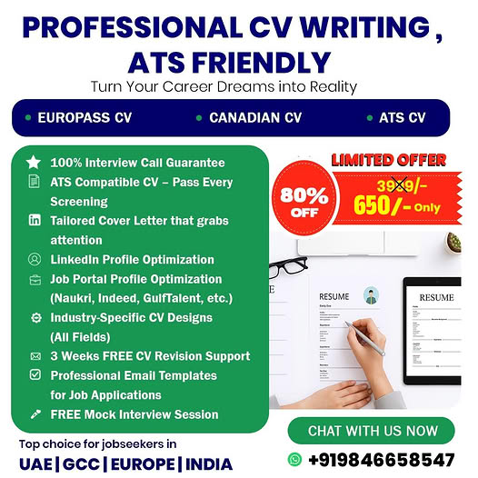 CV Craft Facebook ad: Just ₹650/