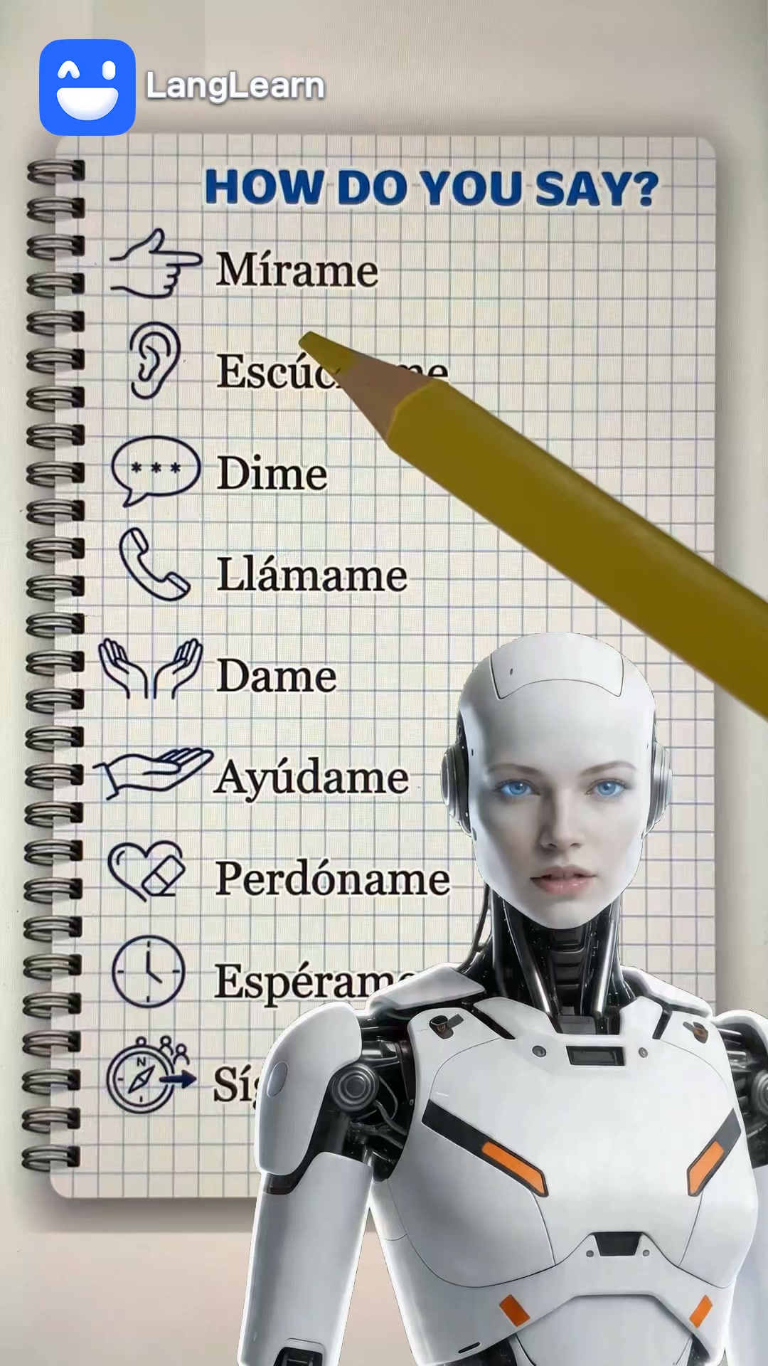 Langlearn: language learning Facebook ad: Speak More. Learn Fast.