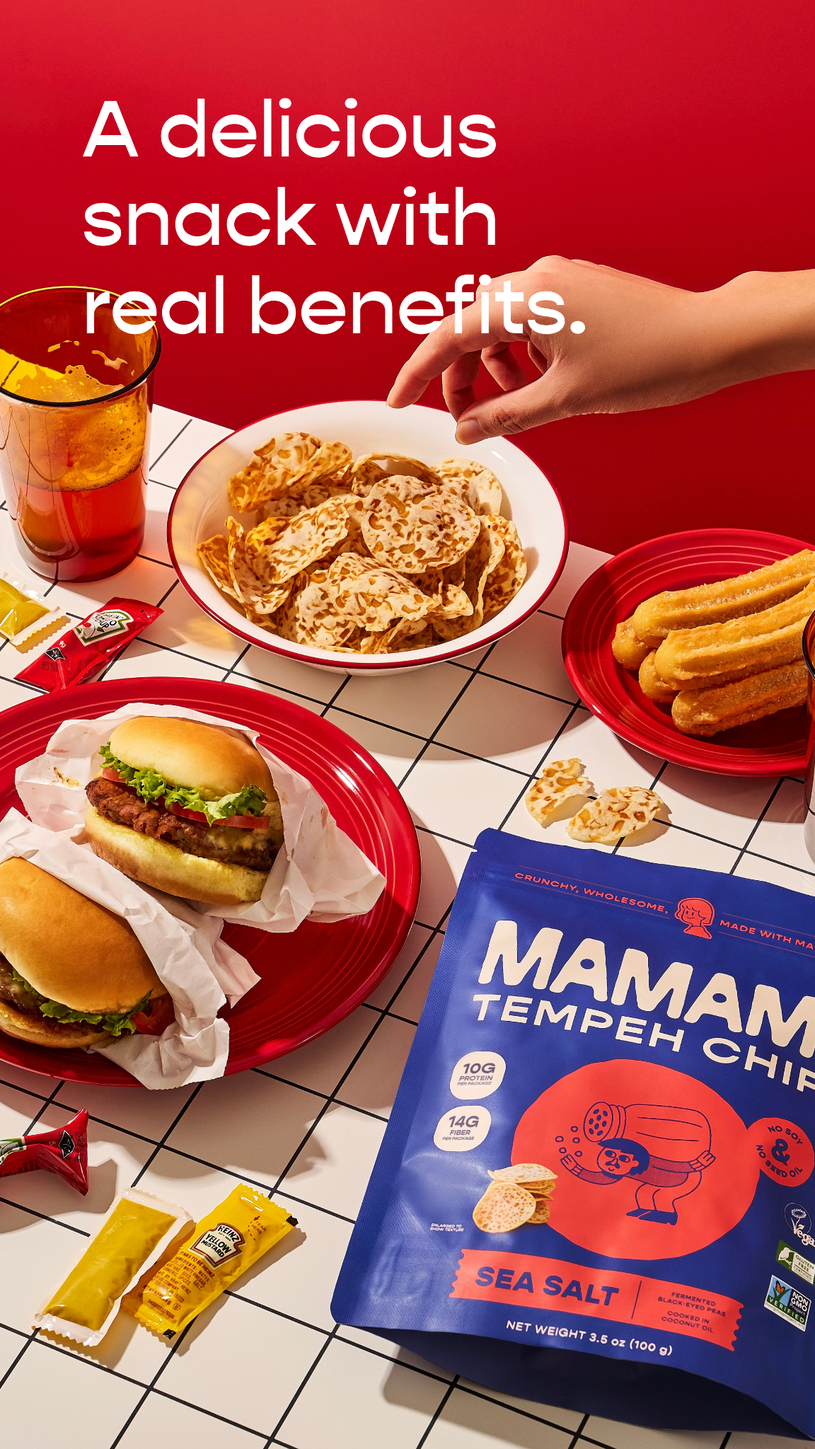 Mamame Whole Foods Facebook ad: What if your snacks did more than just…