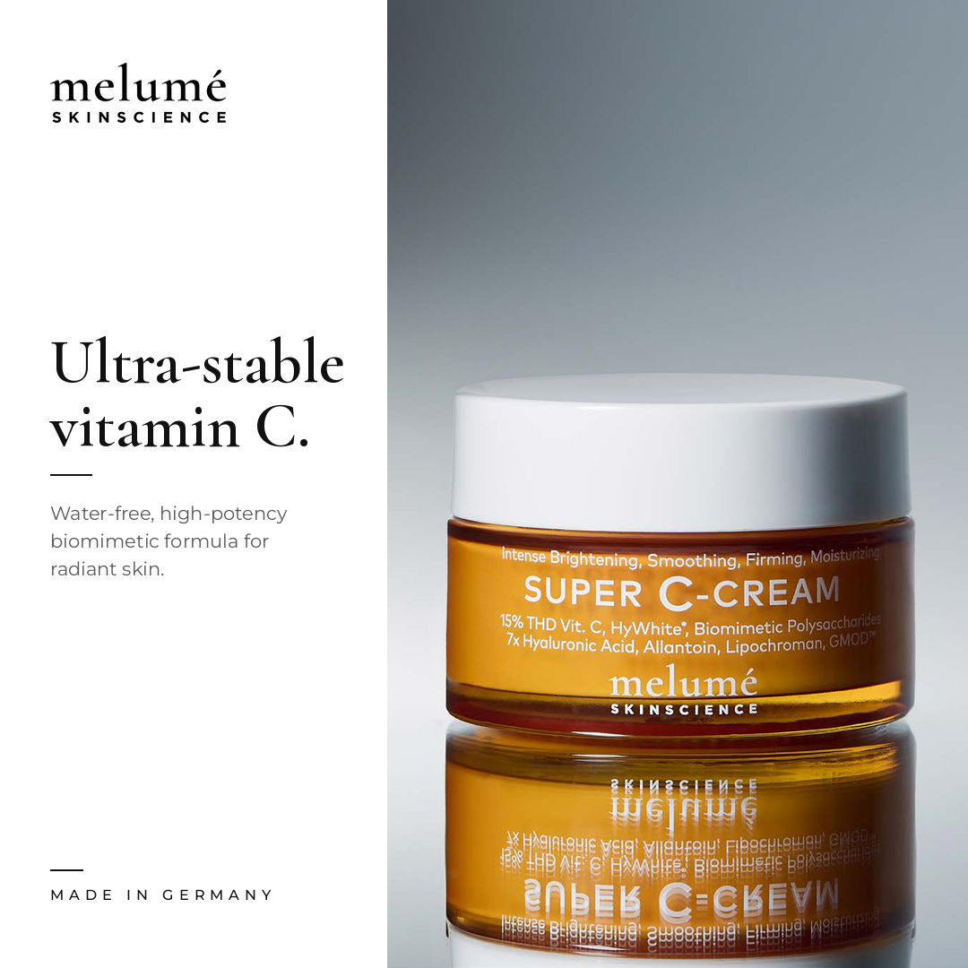 Melumé Skinscience ME Facebook ad: خصم 15 يورو على طلبك الأول