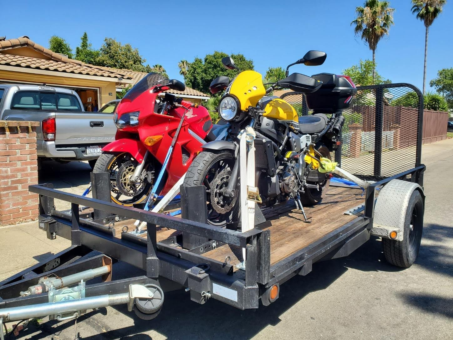 Trailer Rent Facebook ad: Motorcycle Trailer Rentals $45/day | 925 Trailer Rentals