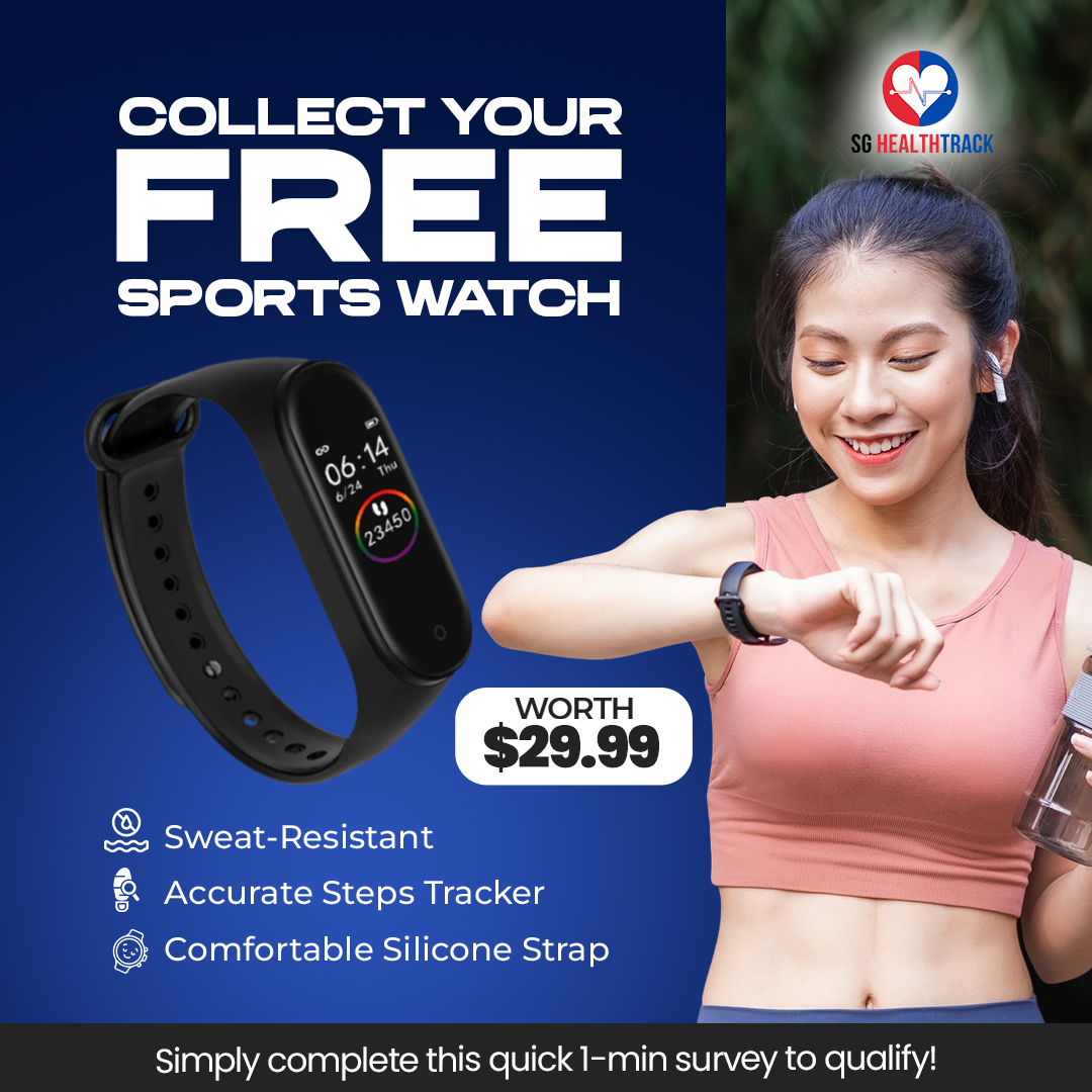 SG HealthTrack Facebook ad: Citizens/PRs - Claim Your Free Sports Watch!