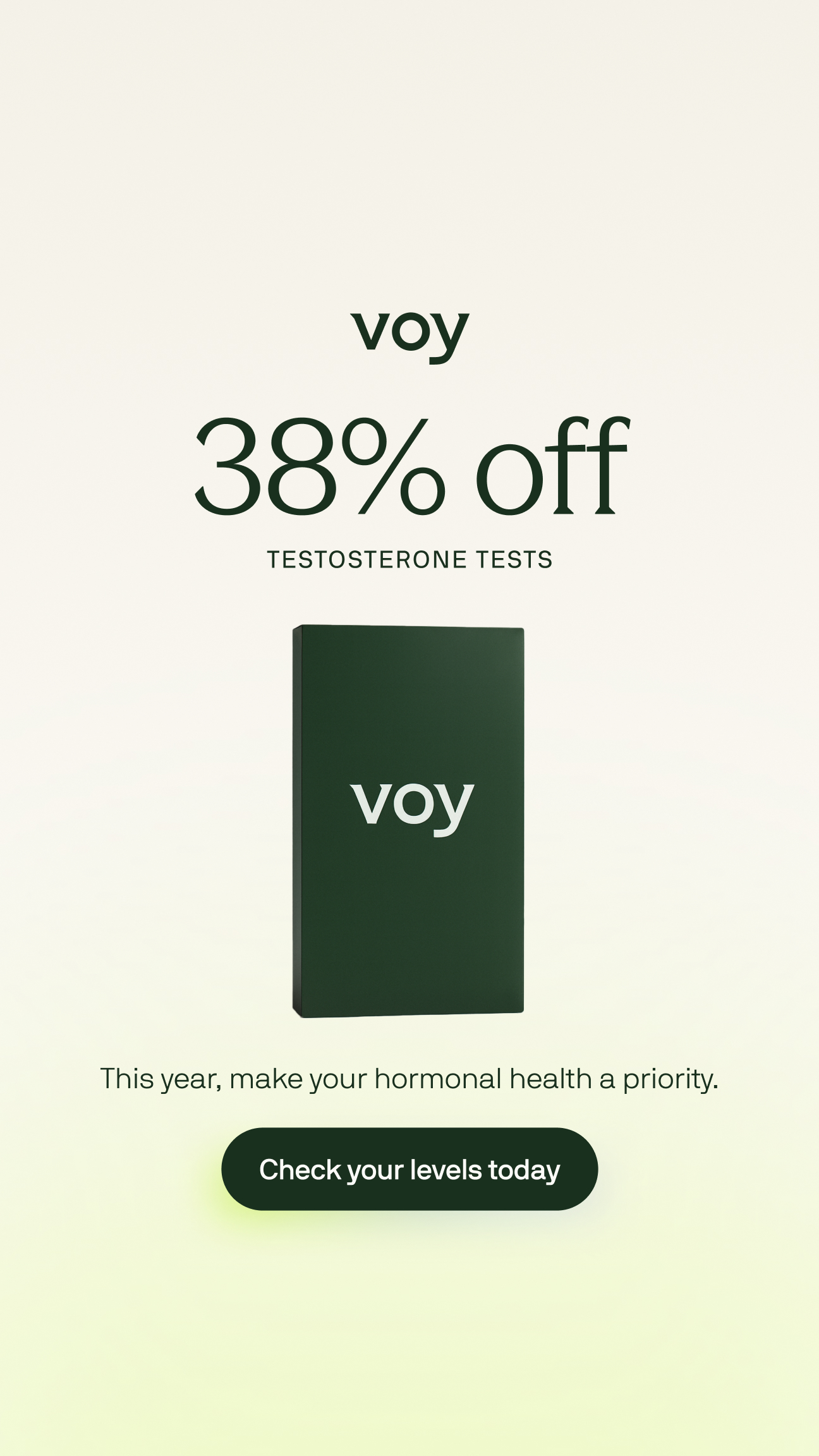 Voy Facebook ad
