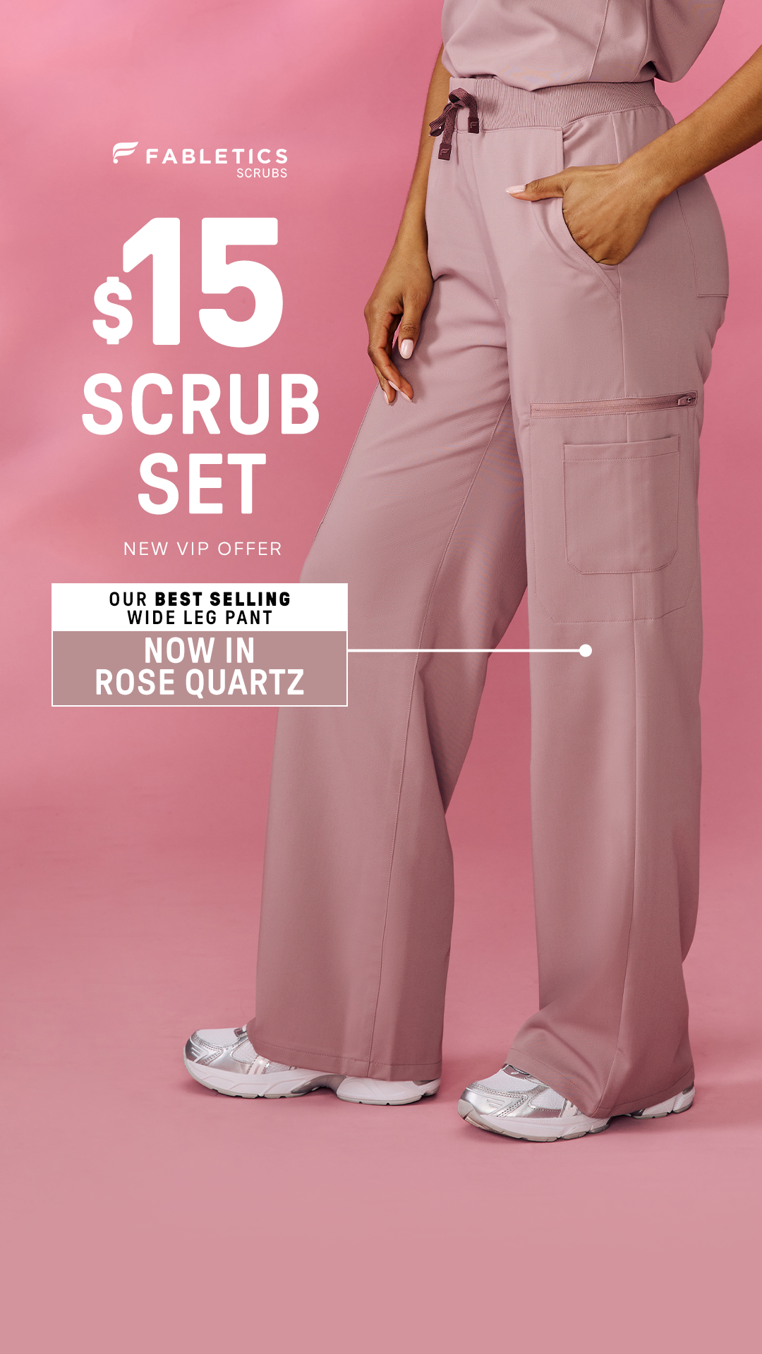 Fabletics Scrubs Facebook ad