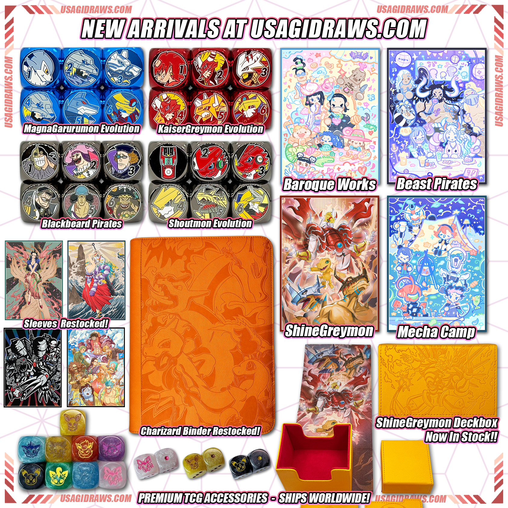 Usagi Draws Facebook ad: Accesorios para TCG