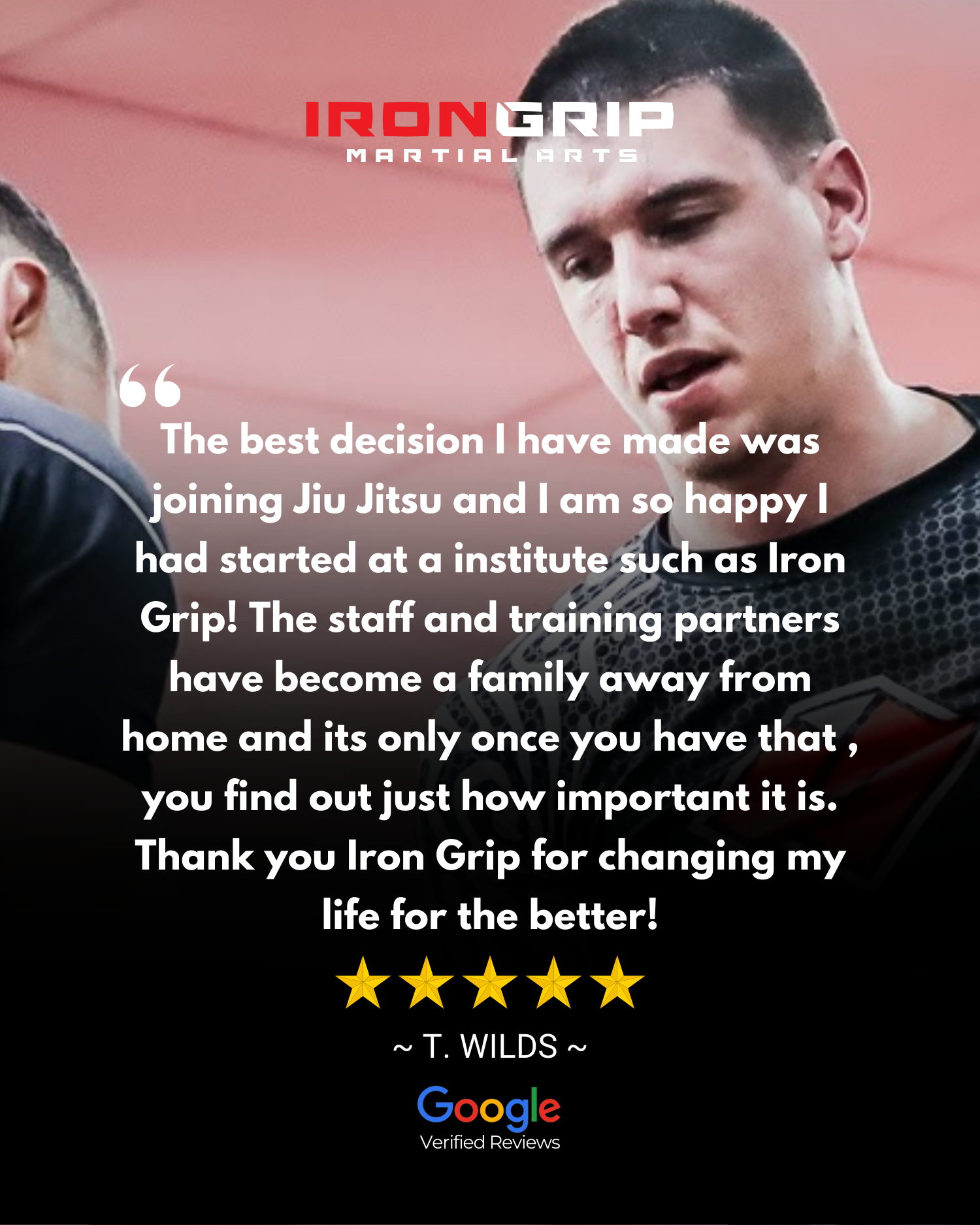 Iron Grip Martial Arts Academy Facebook ad