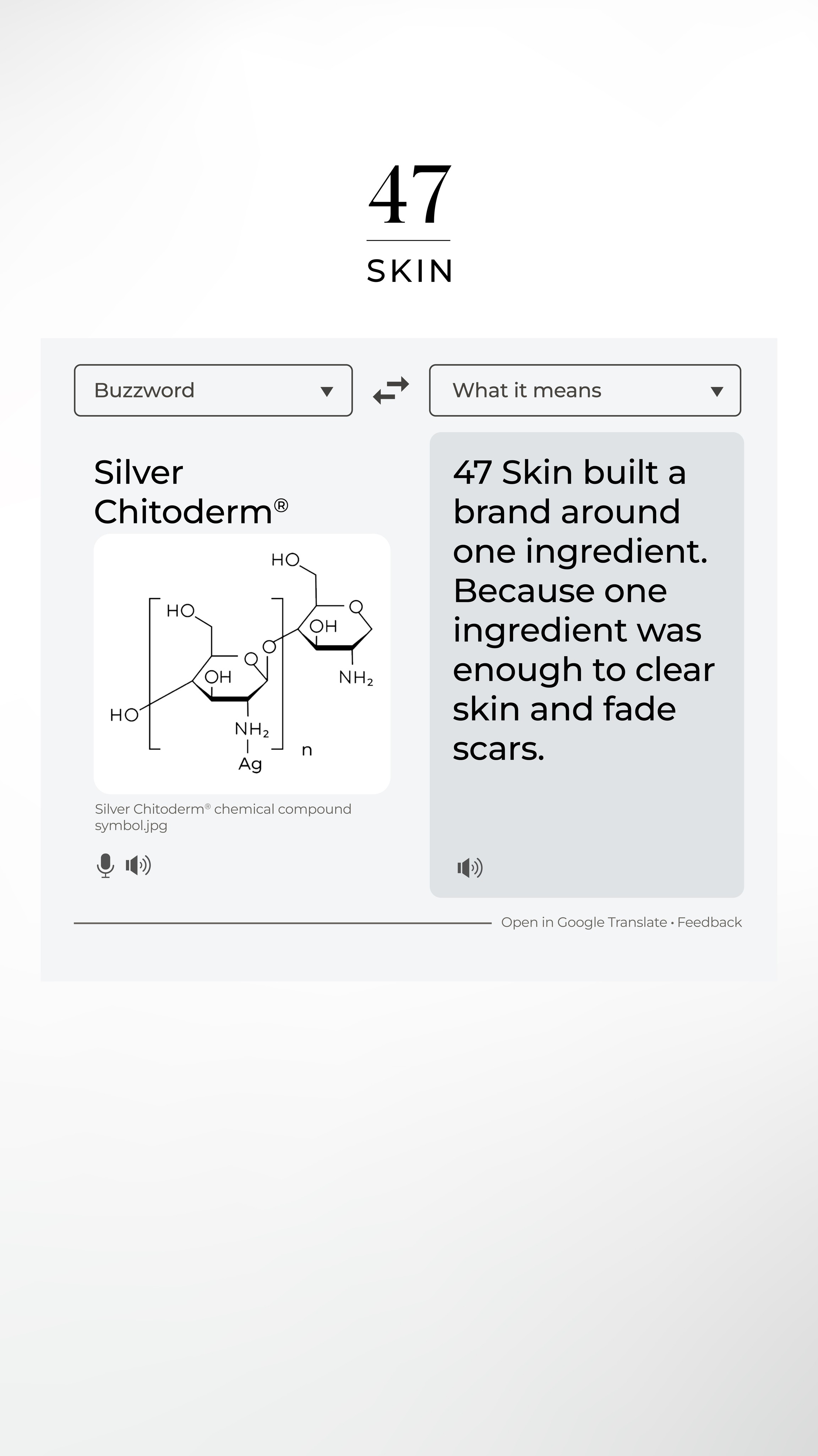 47Skin Facebook ad