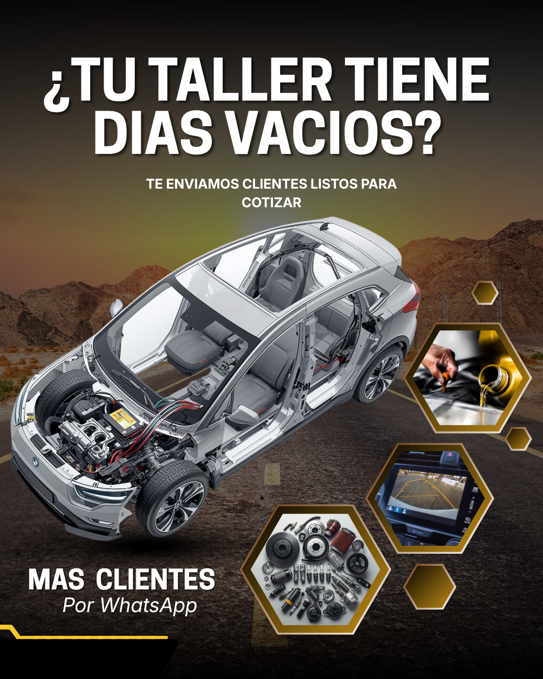 Net Garage Facebook ad: Más clientes o taller vacío hoy
