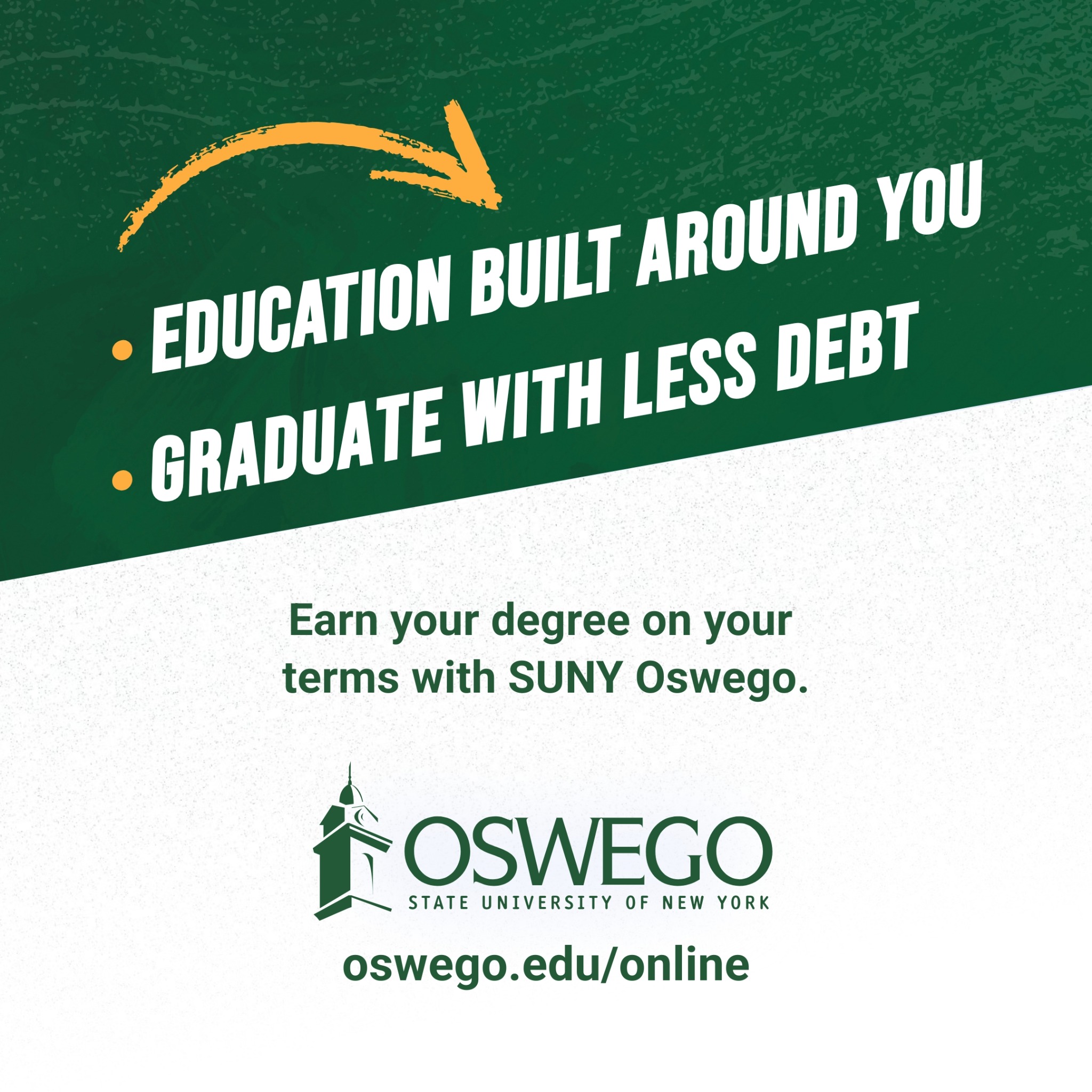 SUNY Oswego Facebook ad