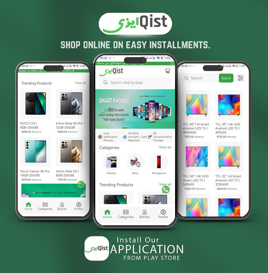 Easyqist.com Facebook ad: Shop Online on Easy Installments with EasyQist!