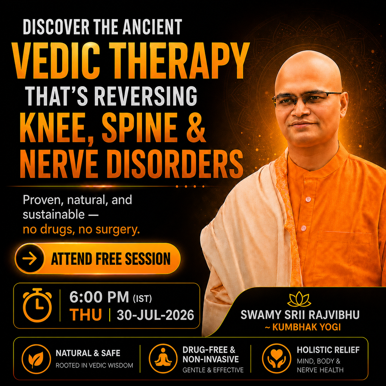 AVISA Healing & Fitness Facebook ad: Free Webinar: Reverse Pain Without Surgery
