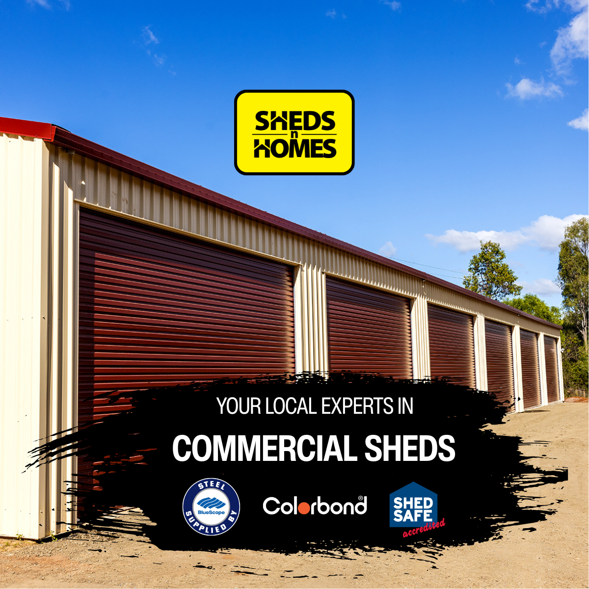 Sheds n Homes Facebook ad