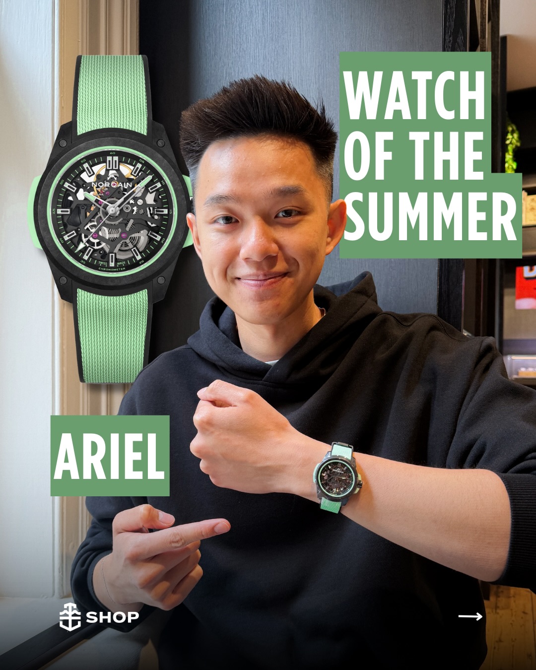 Time+Tide Watches Facebook ad: Our team is back, sharing their favourite watches…