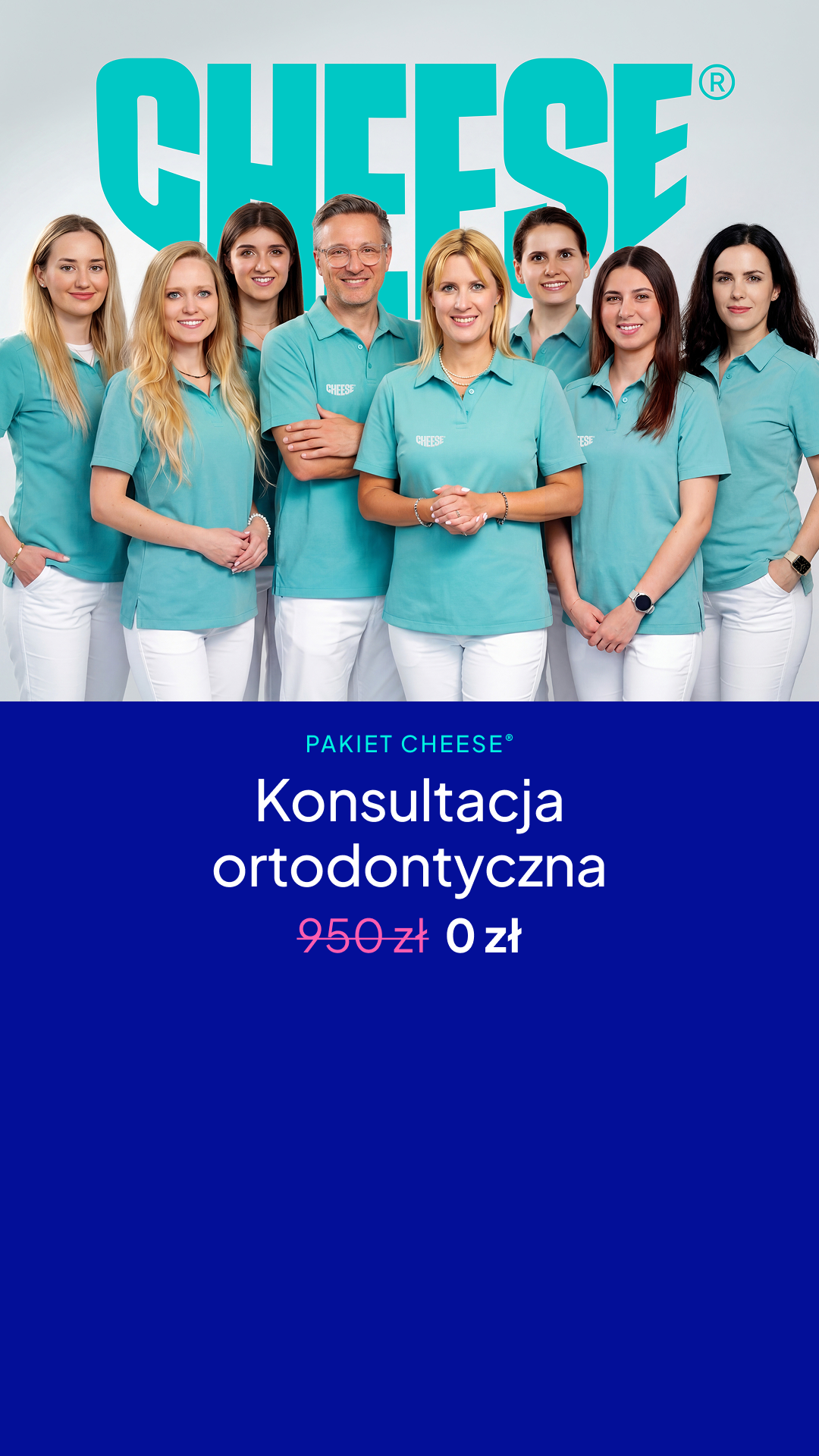 Cheese Ortodoncja Przyszłości Facebook ad