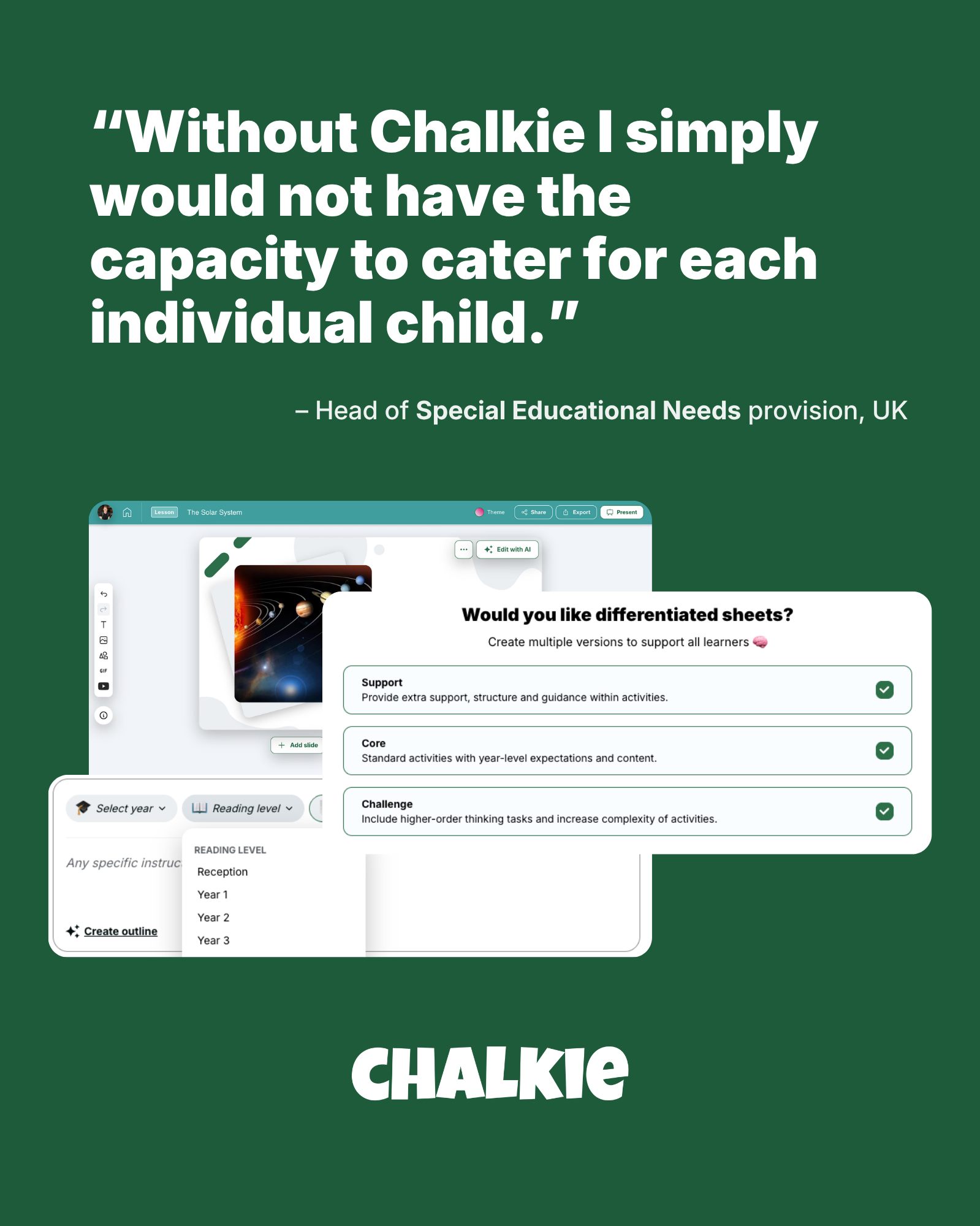 Chalkie AI Facebook ad