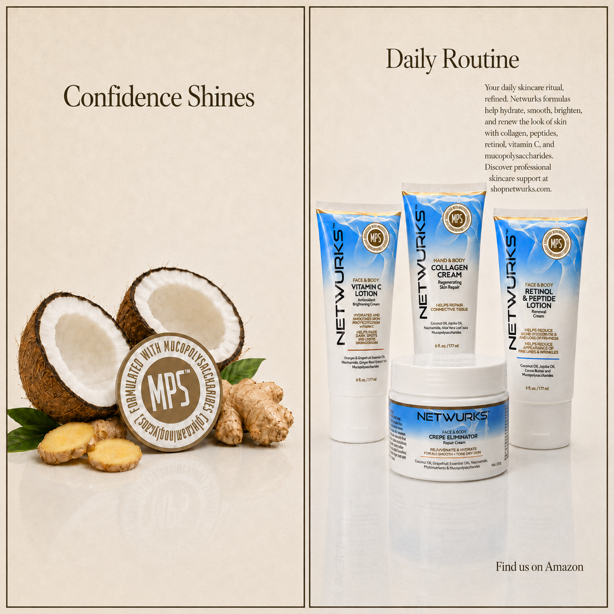 Netwurks Hair & Skincare Facebook ad