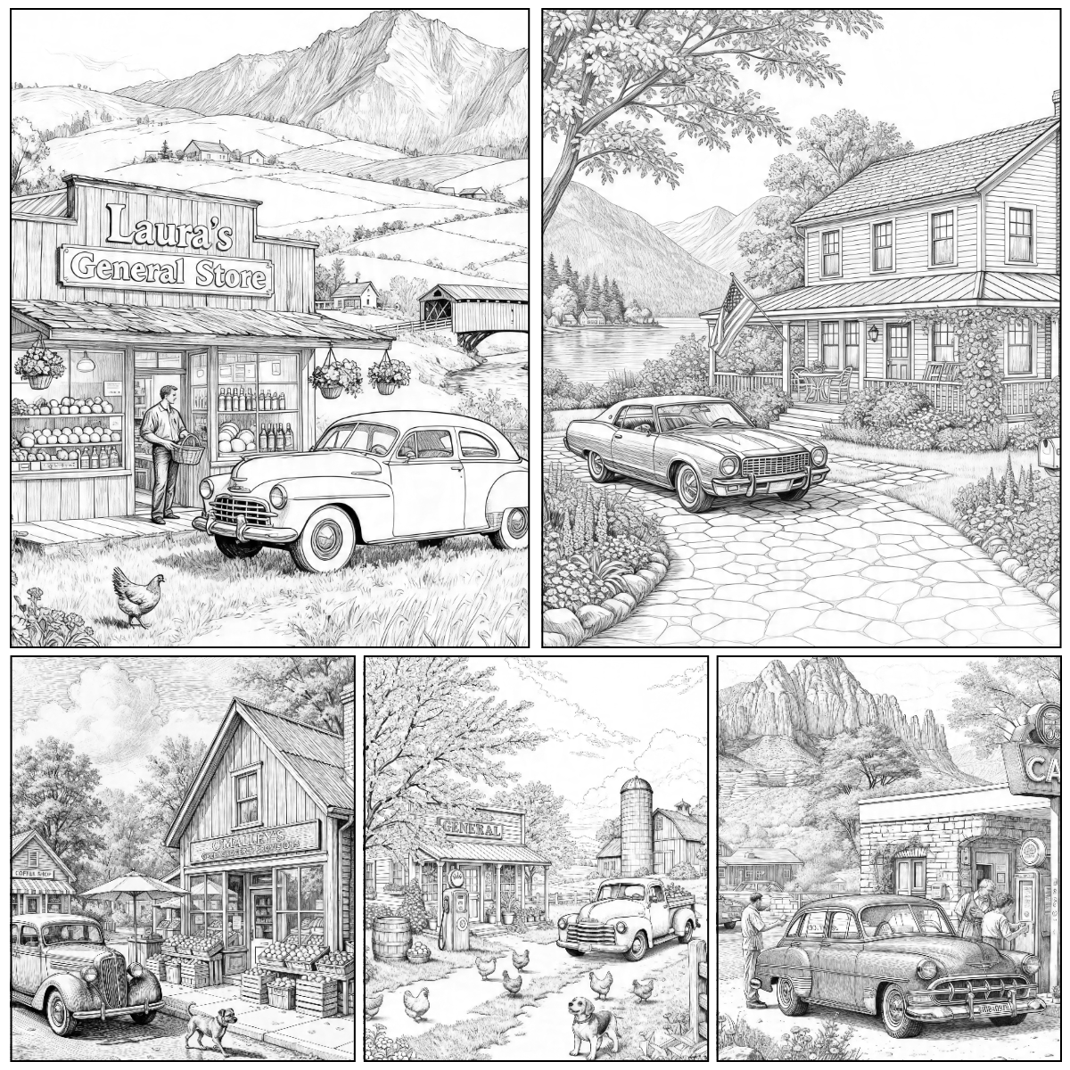 Country Farm Coloring Book Facebook ad from Apr 20, 2026