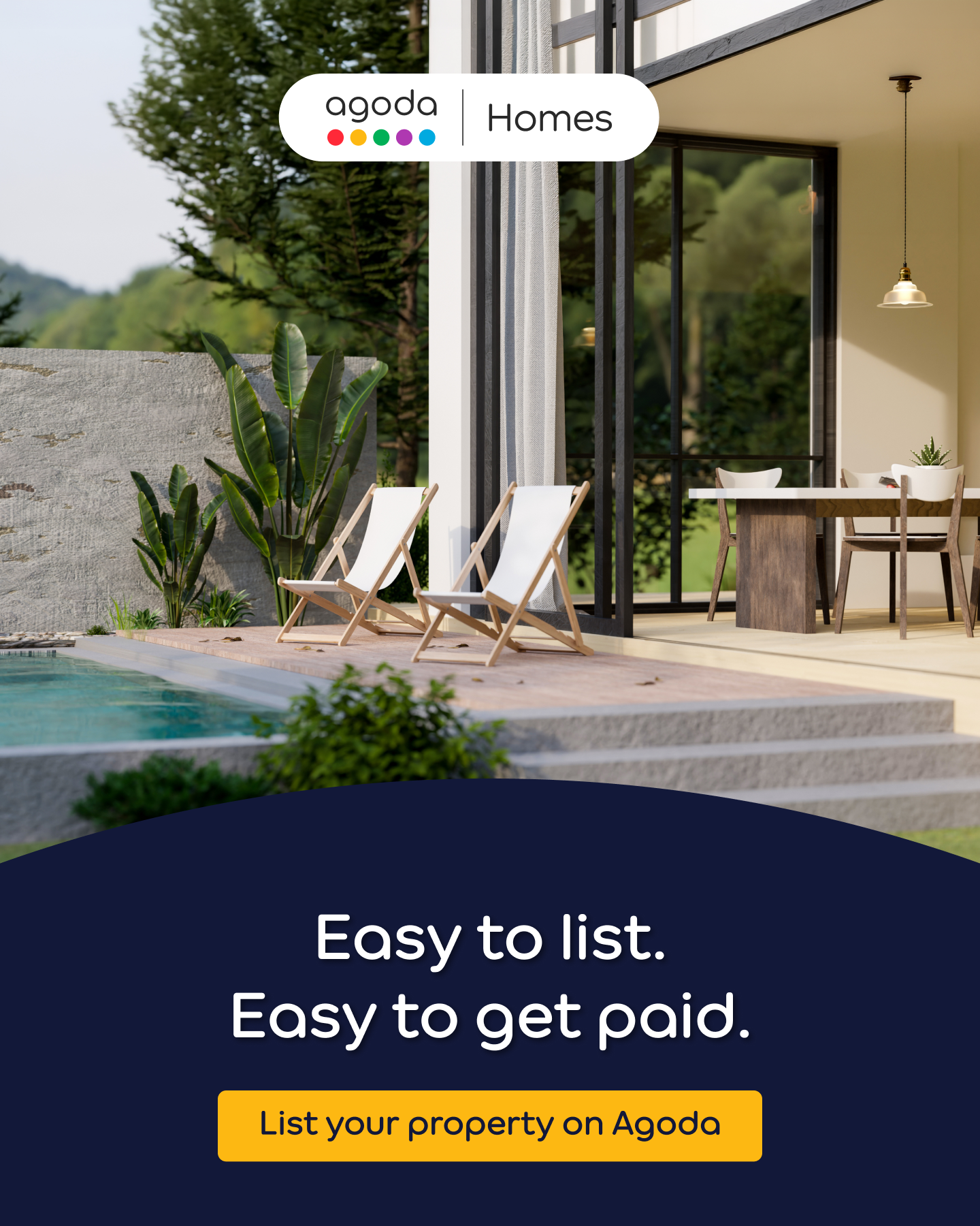 agoda Facebook ad: List your property on Agoda and reach millions of…