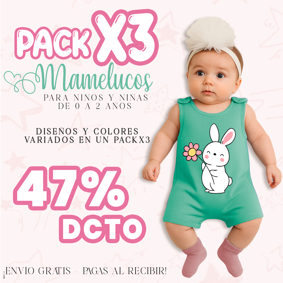 Kibii tienda Facebook ad: PACK X 6 Ó PACK X 3