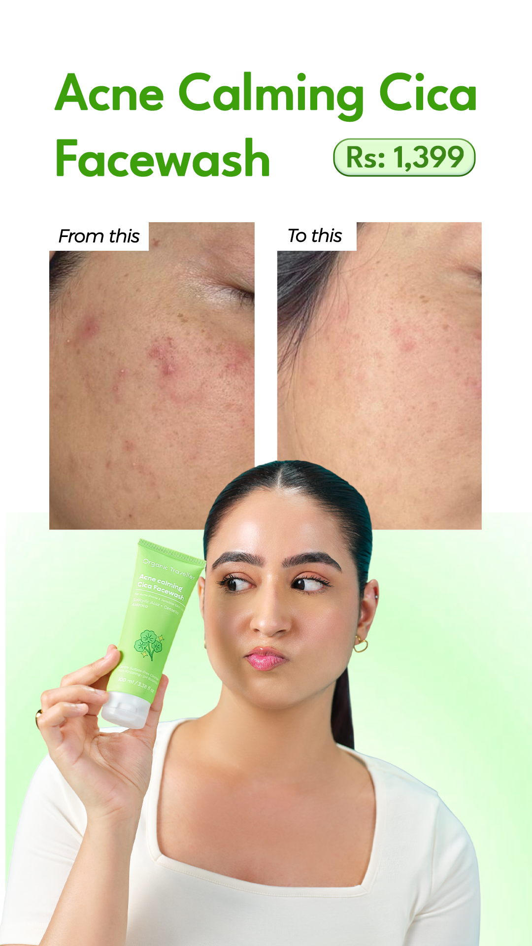 Organic Traveller - Skincare Facebook ad