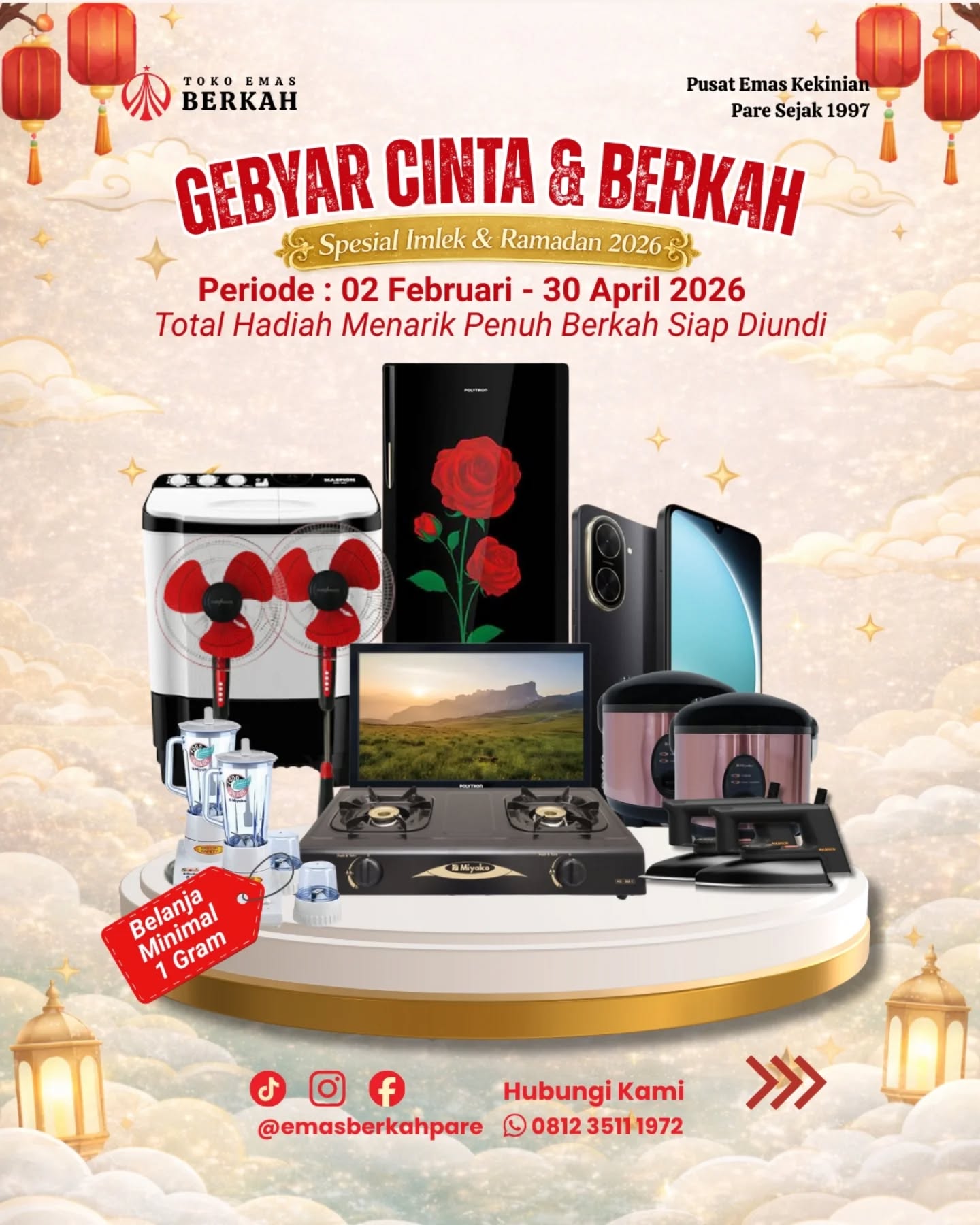 emasberkahpare Facebook ad: GEBYAR CINTA & BERKAH