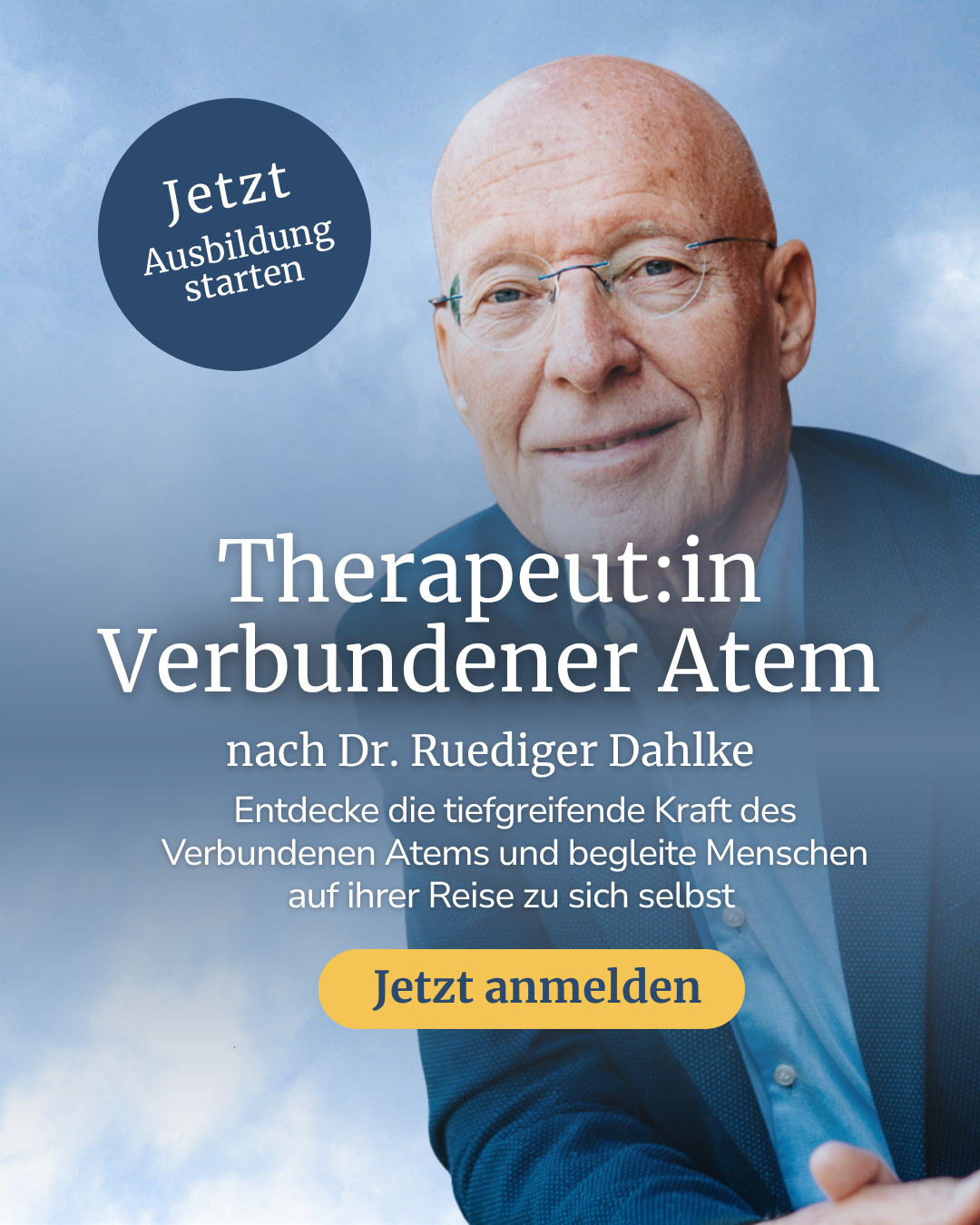 Dr. Ruediger Dahlke Facebook ad: Die große Ausbildung Therapeut:in Verbundener Atem nach…