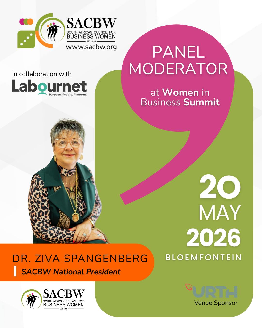 SACBW National Facebook ad: Women in Business Summit 20 May 2026 8h30…