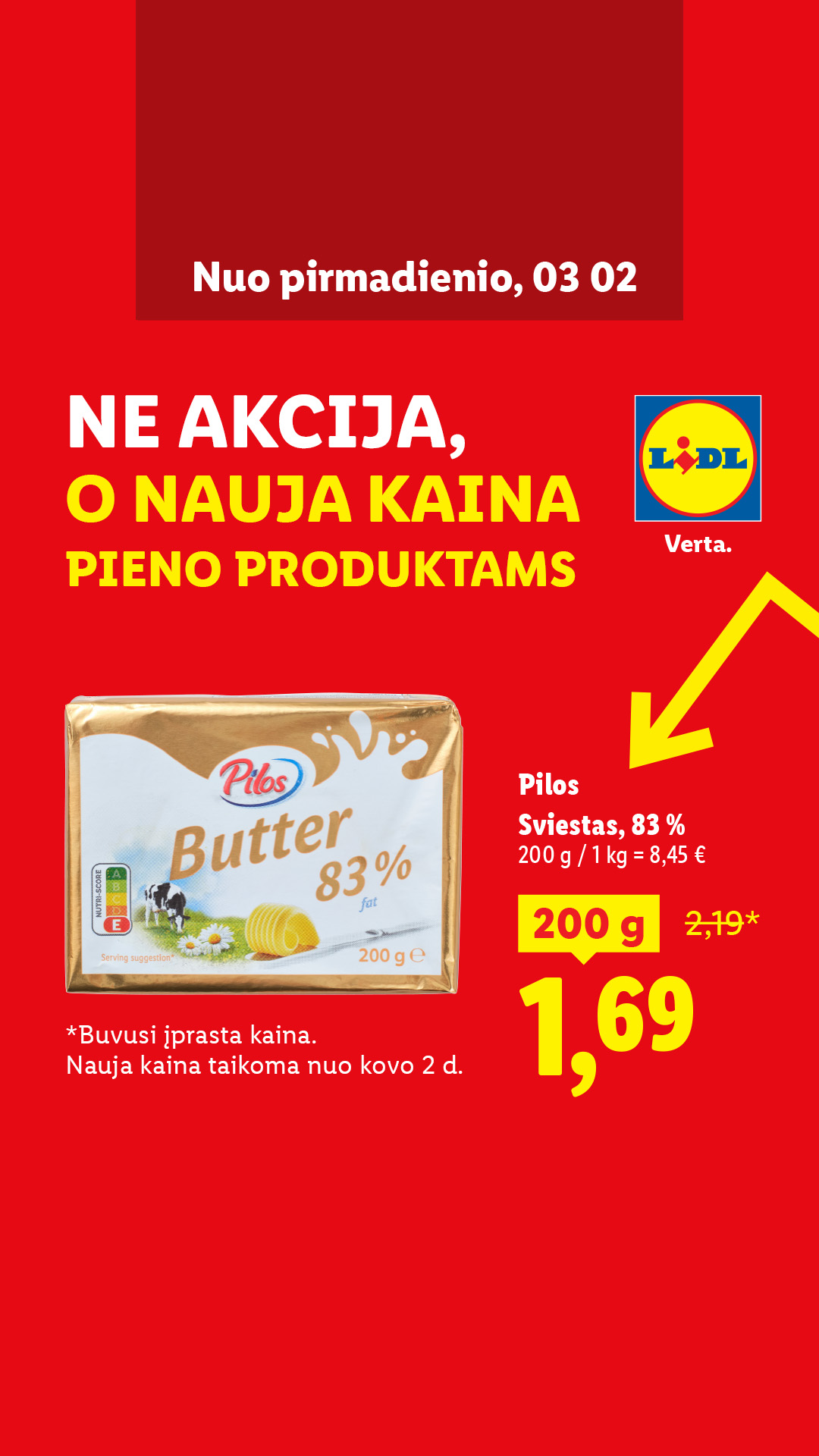 Lidl Lietuva Facebook ad