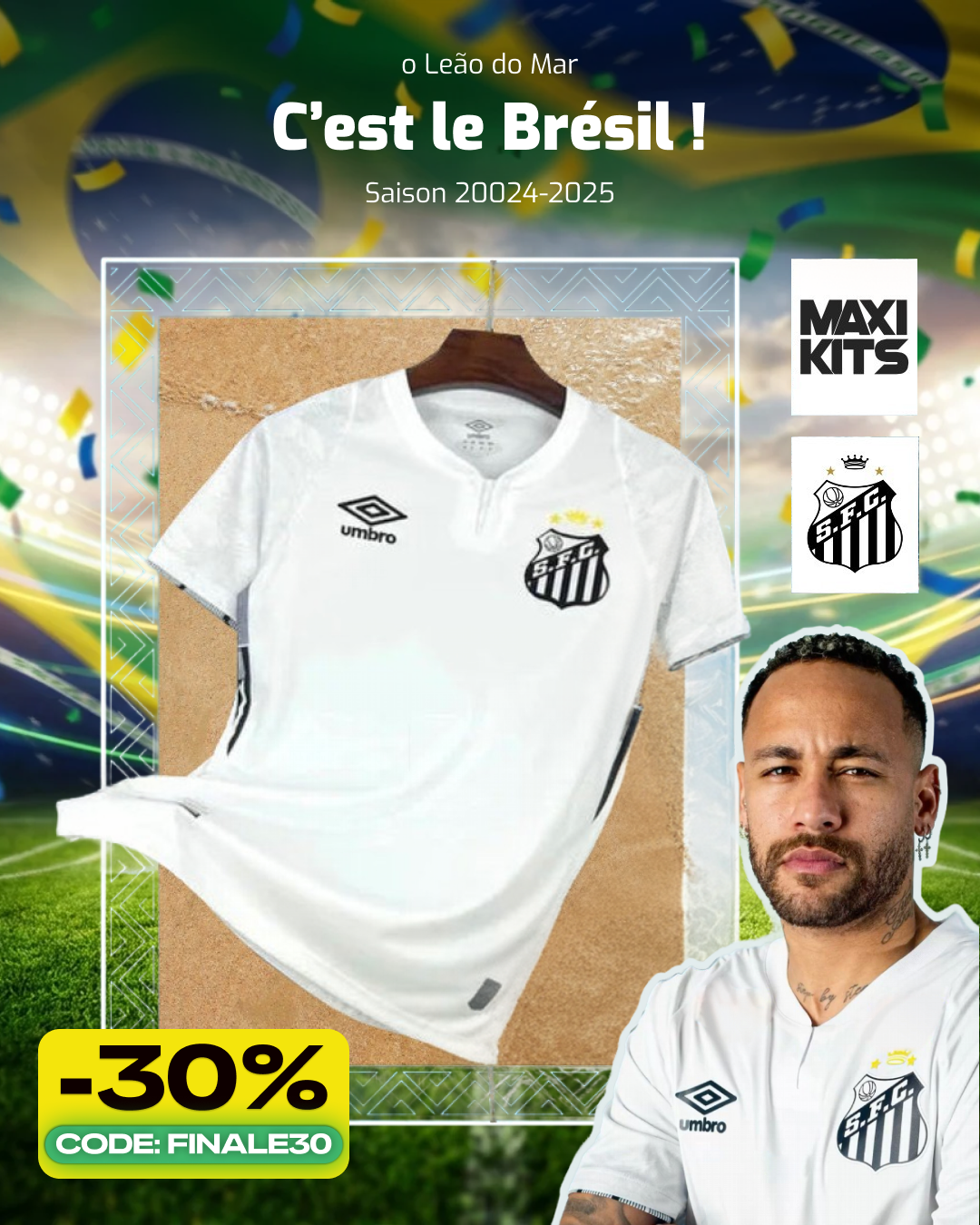 Maxikits.com Facebook ad: +300 000 clients satisfaits