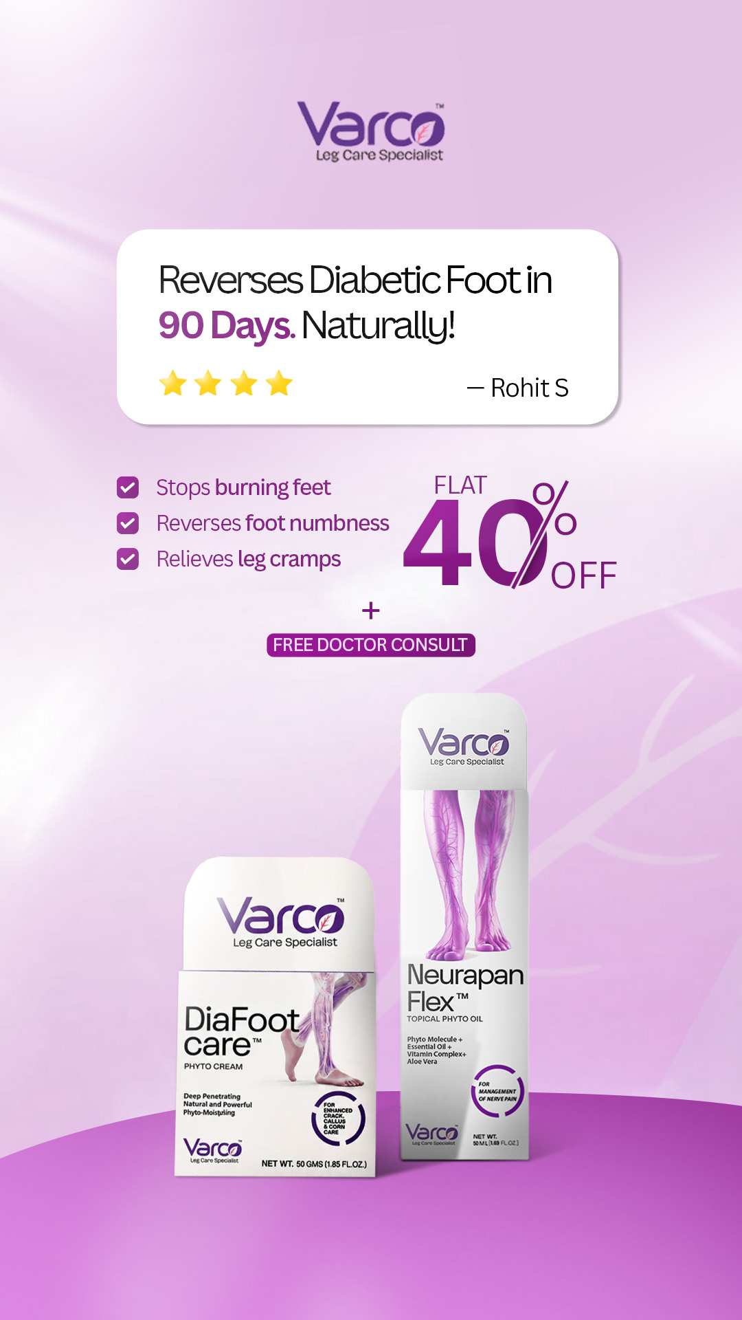 Varco Leg Care Facebook ad