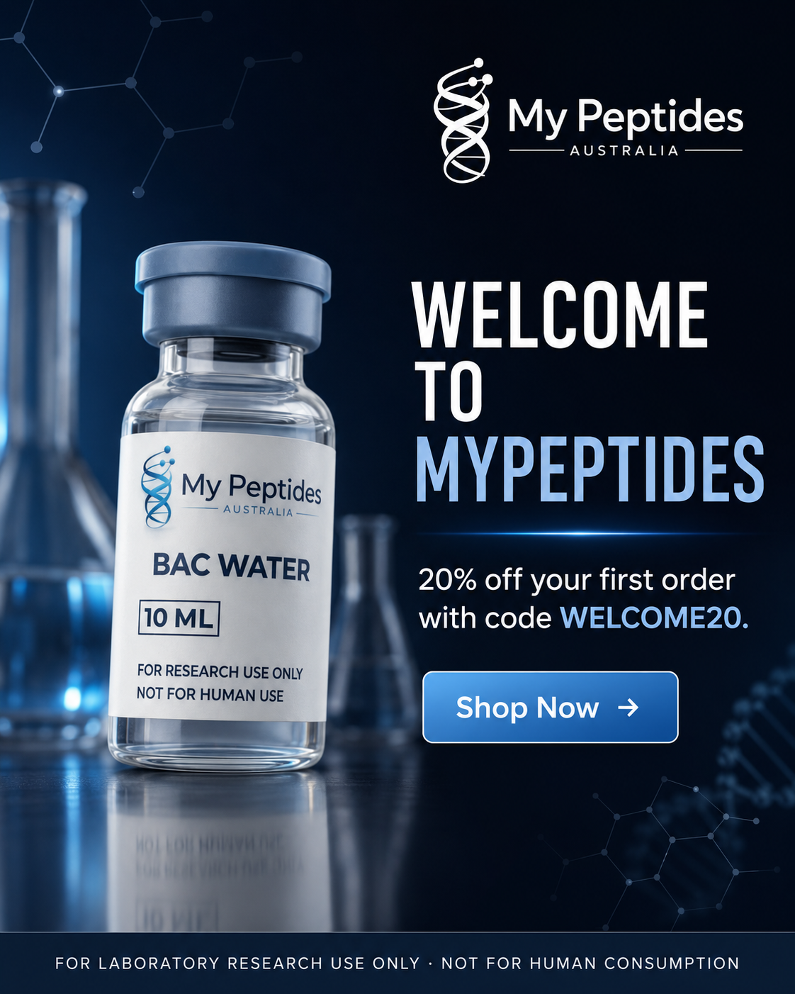 My Peps Australia Facebook ad: 20% Off. Code: WELCOME20