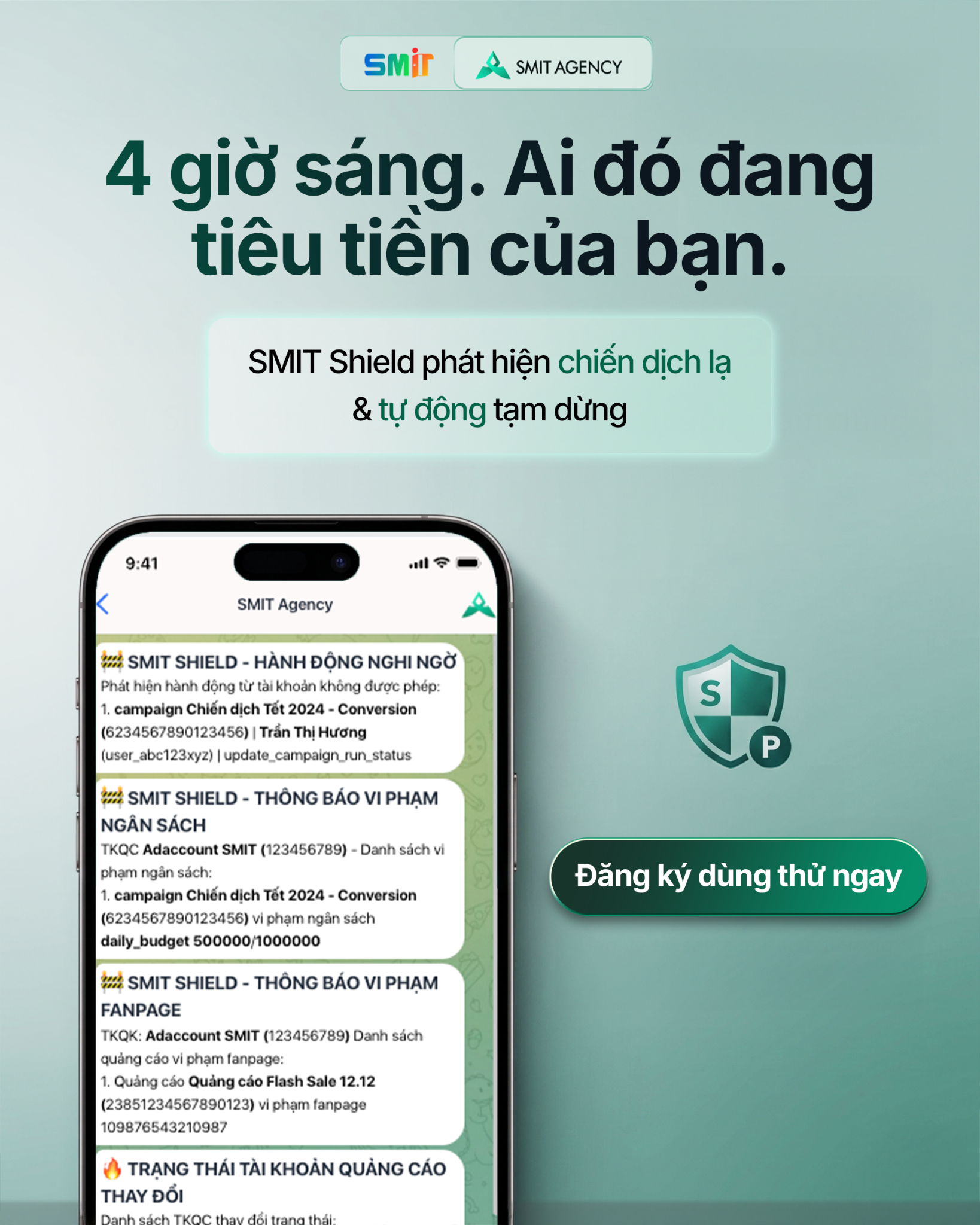 SMIT Agency - Phần mềm dành cho Agency cho thuê TKQC Facebook ad
