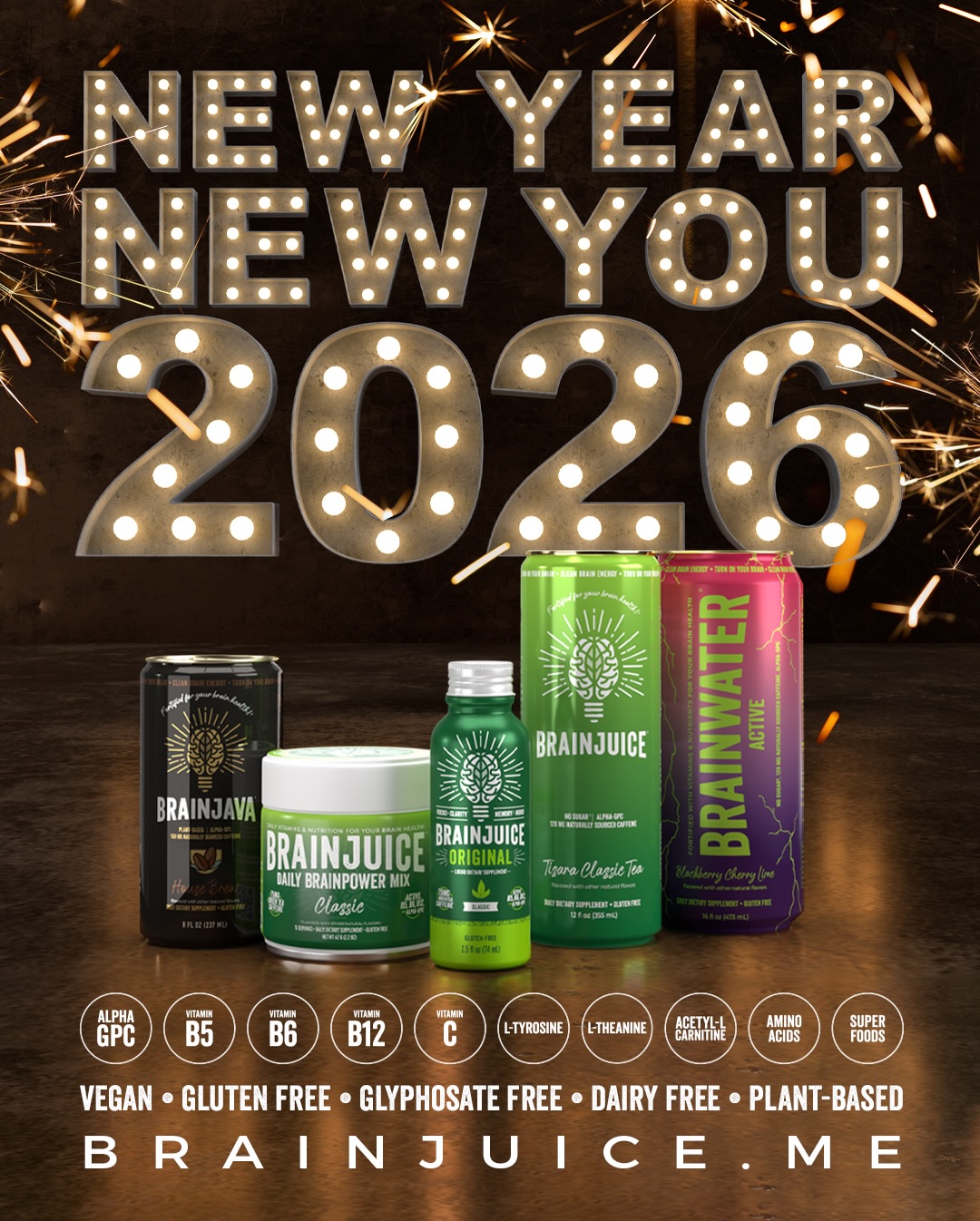 BrainJuice Facebook ad: 2026 NEW YEAR!