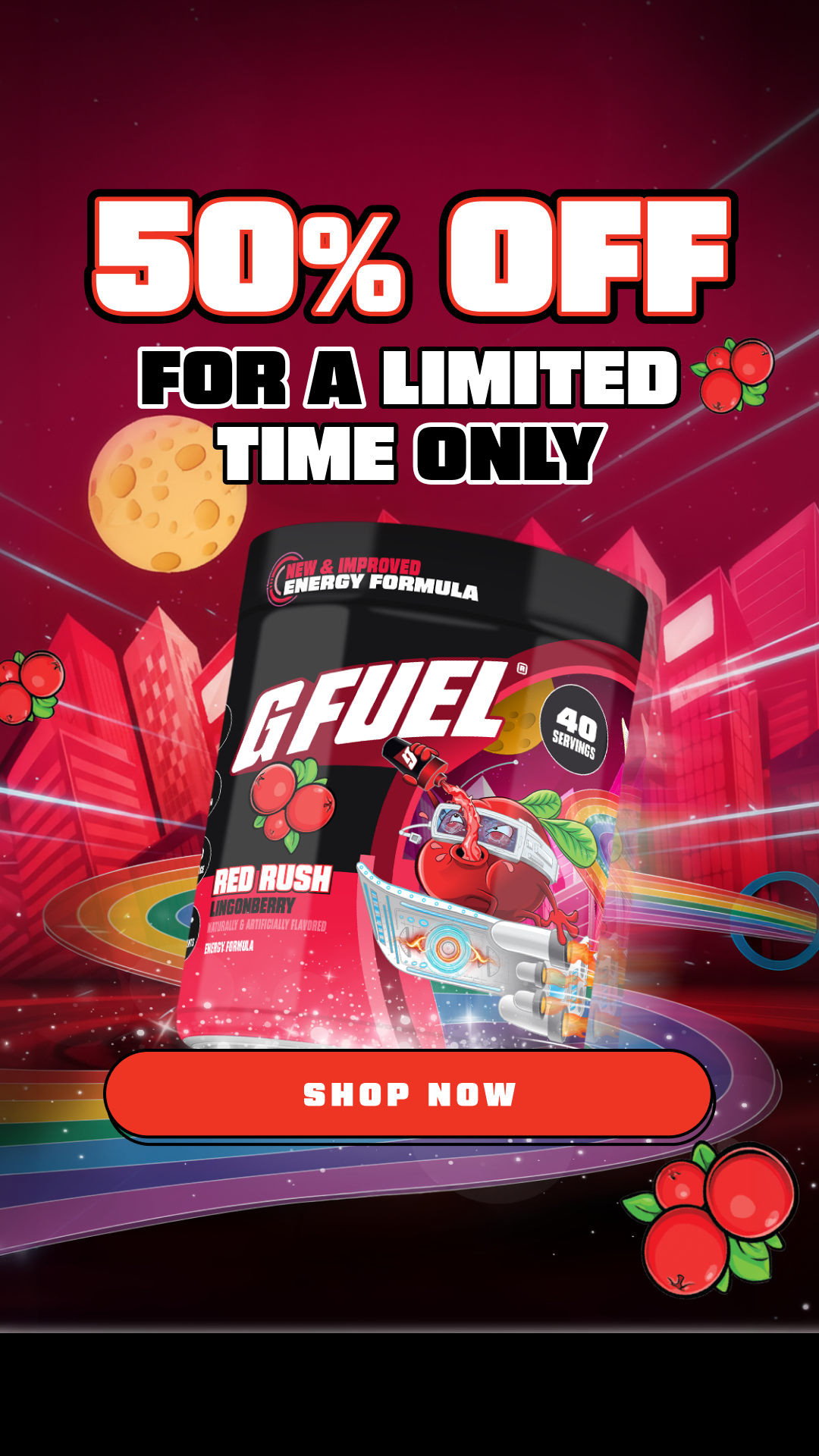 G FUEL Facebook ad
