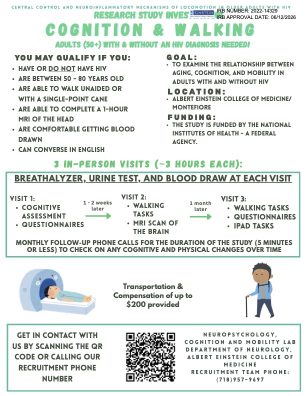 Neuropsychology Cognition and Mobility Lab Facebook ad: The Neuropsychology, Cognition & Mobility Lab at Albert…