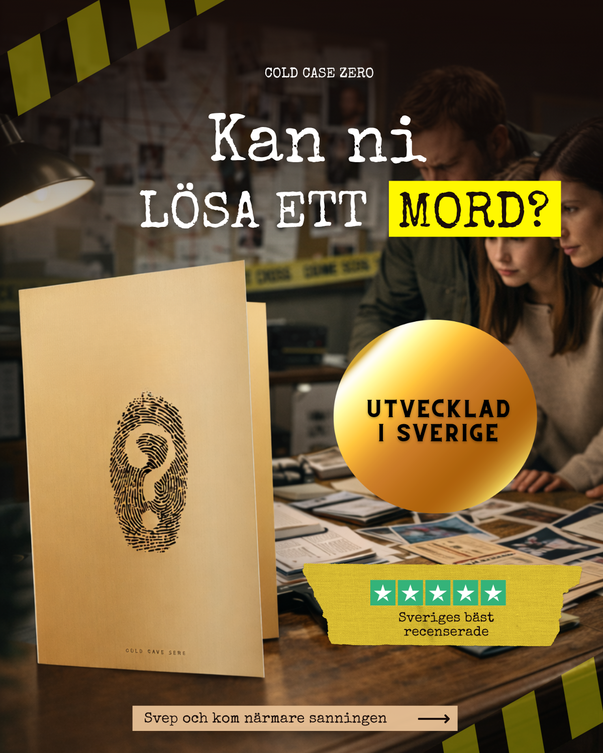 Cold Case Zero - Lös mordgåtor hemmas Facebook ad