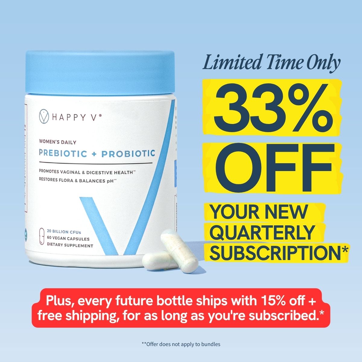 Happy V Facebook ad
