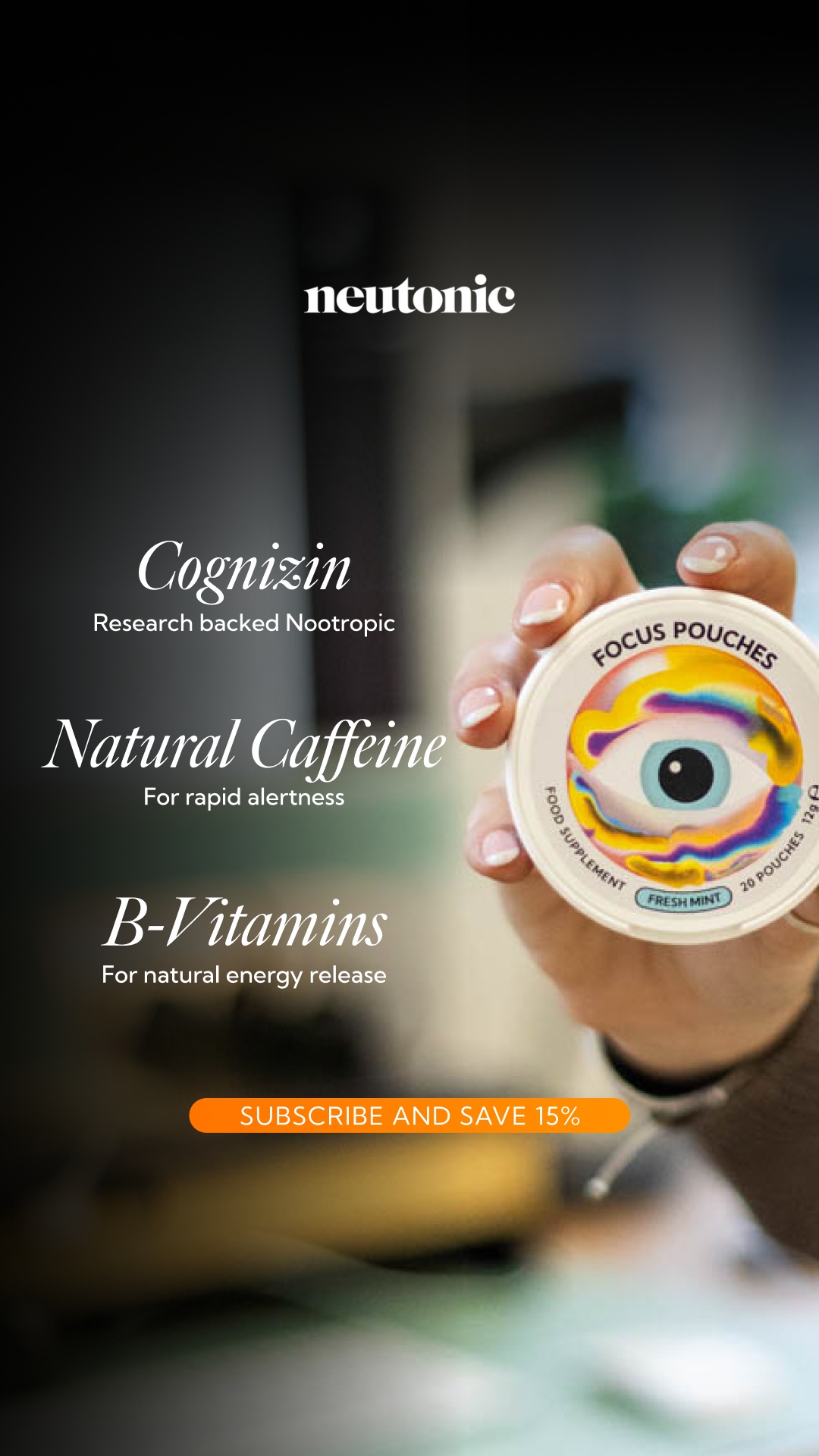 Neutonic Facebook ad: There’s a better way to focus.