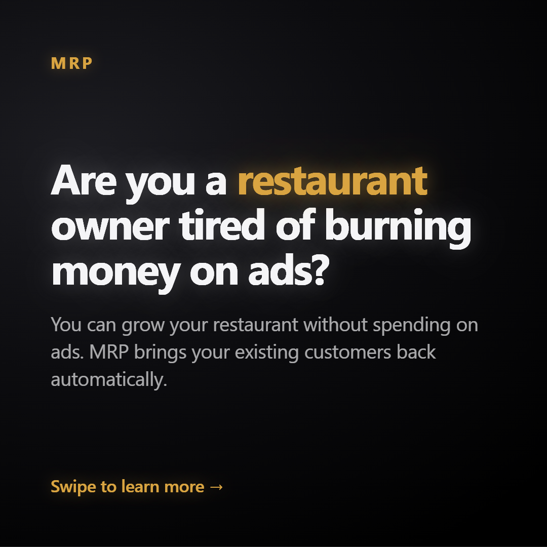 MRP Shop Facebook ad: For restaurant, cafe and pub owners on Petpooja…