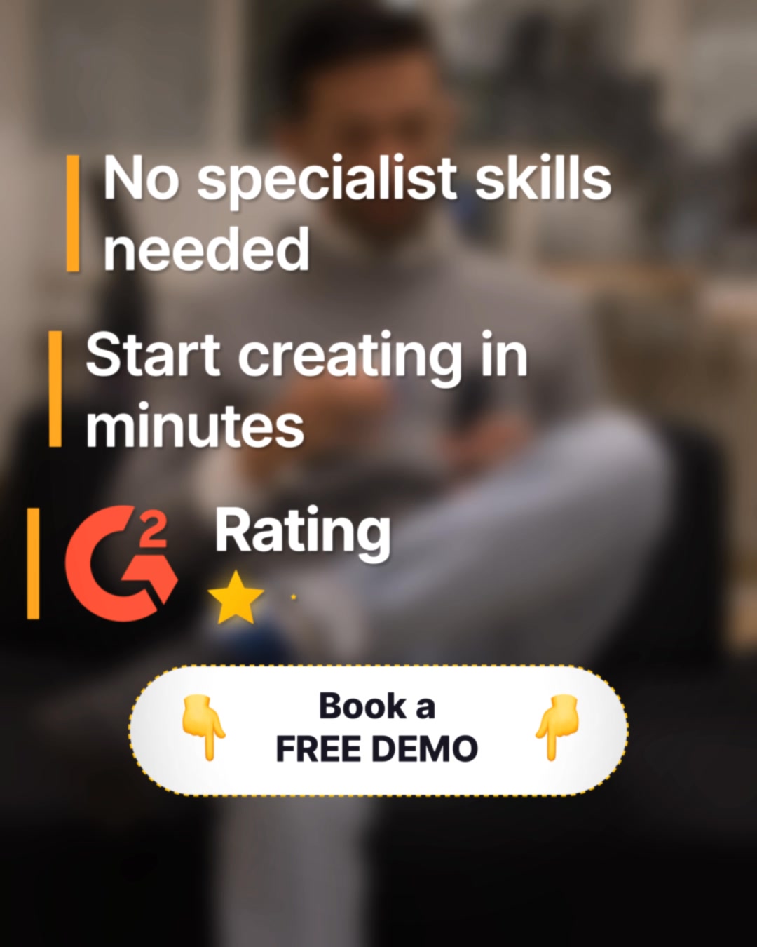 Synthesia Facebook ad: Book a FREE demo now
