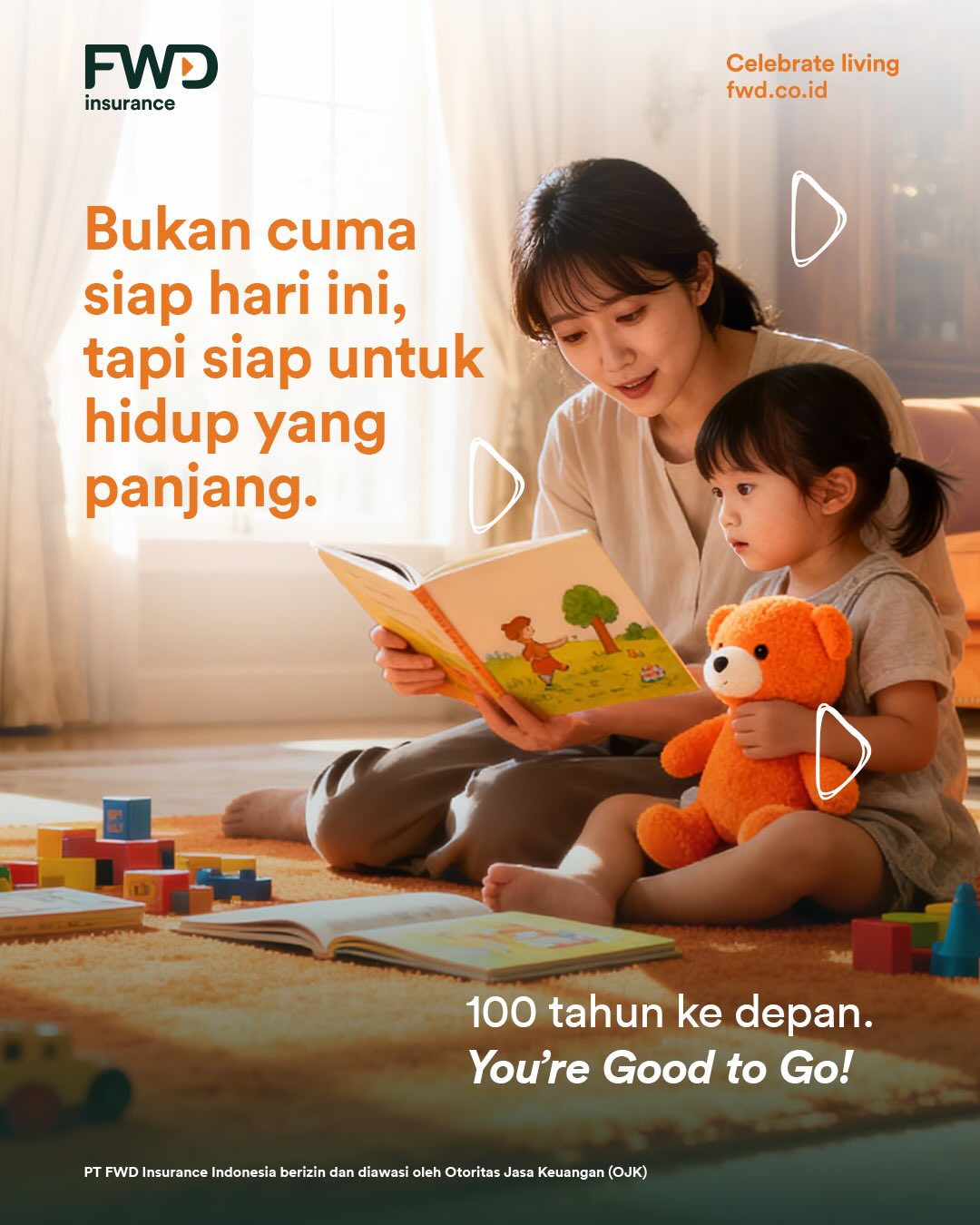FWD Insurance Indonesia Facebook ad: Hidup terus berjalan.