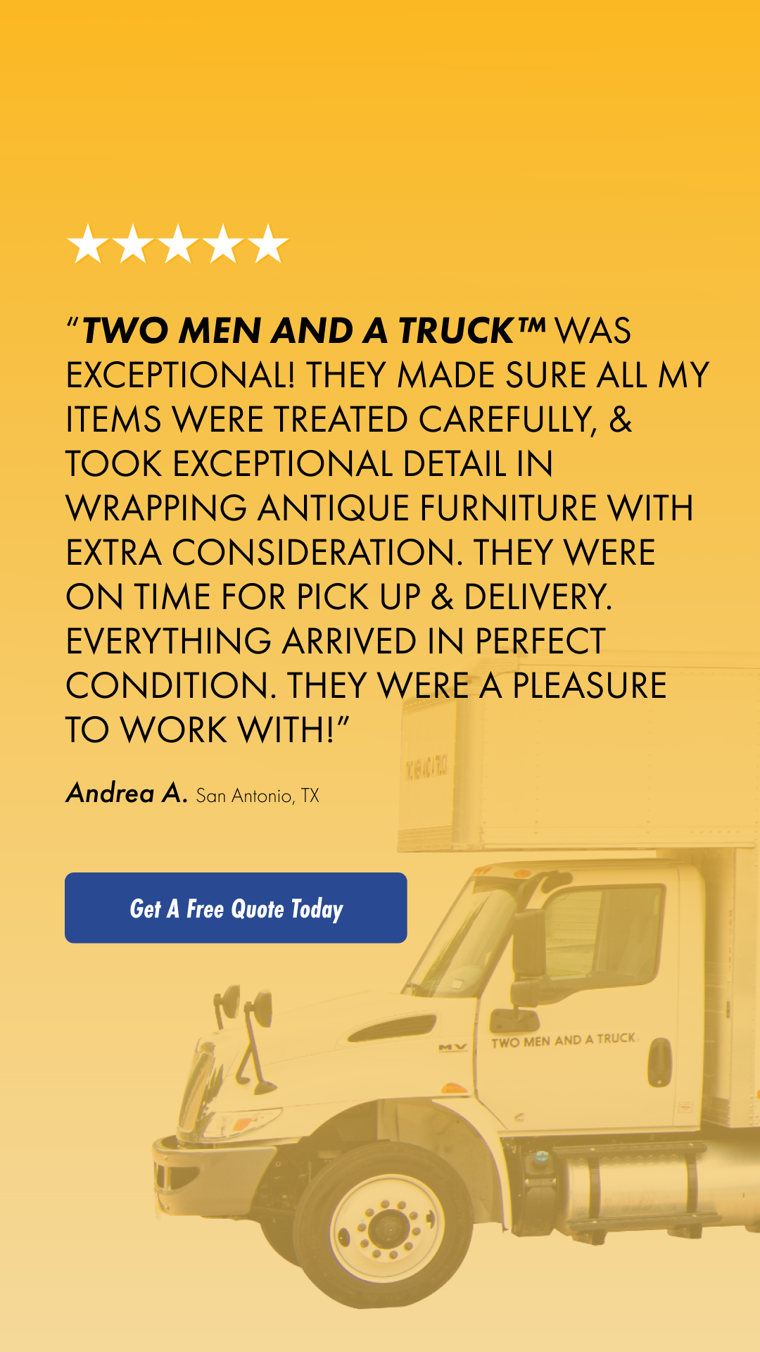 Two Men and a Truck San Antonio Facebook ad