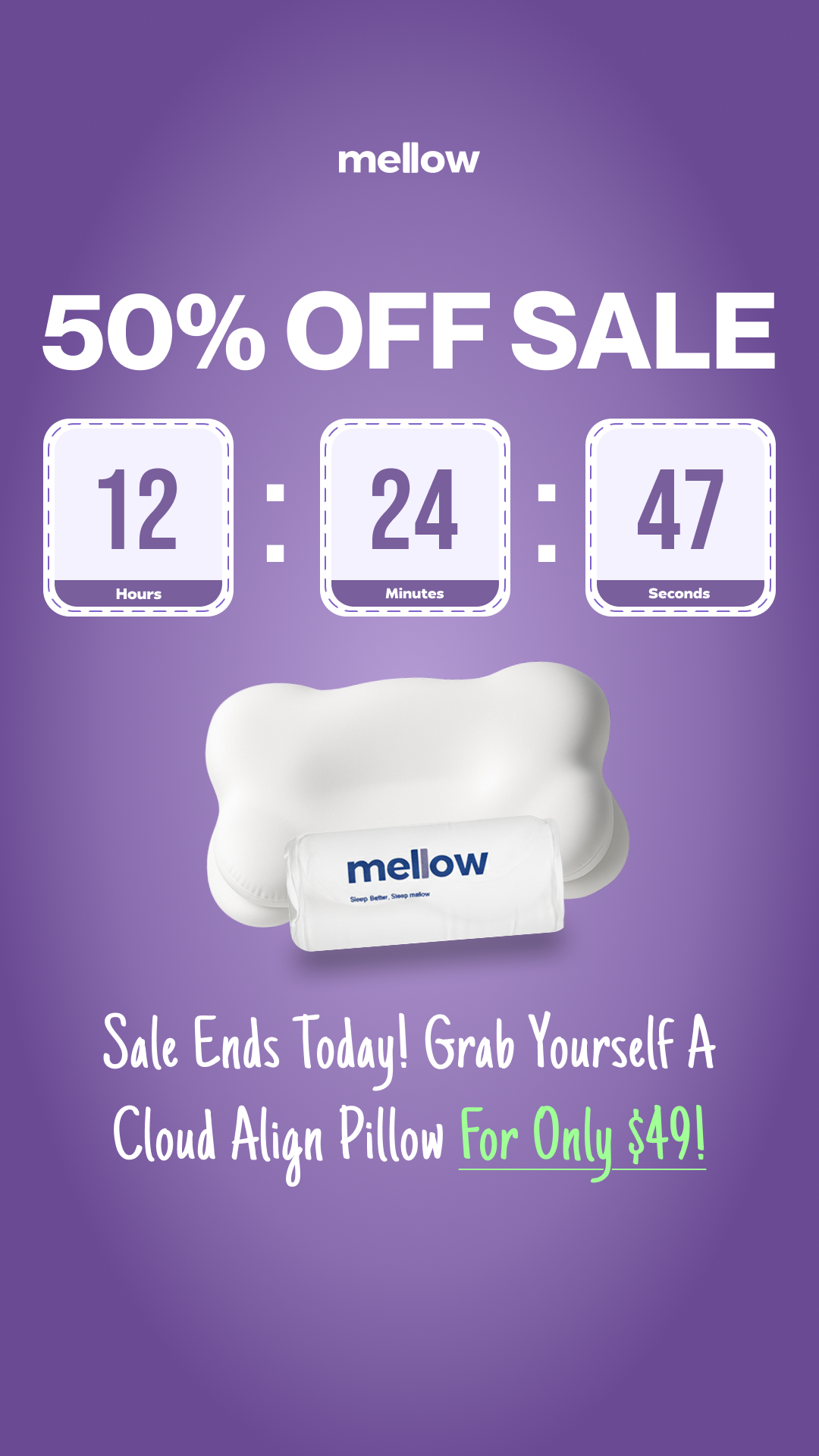 Mellow Cloud Align Pillow Facebook ad