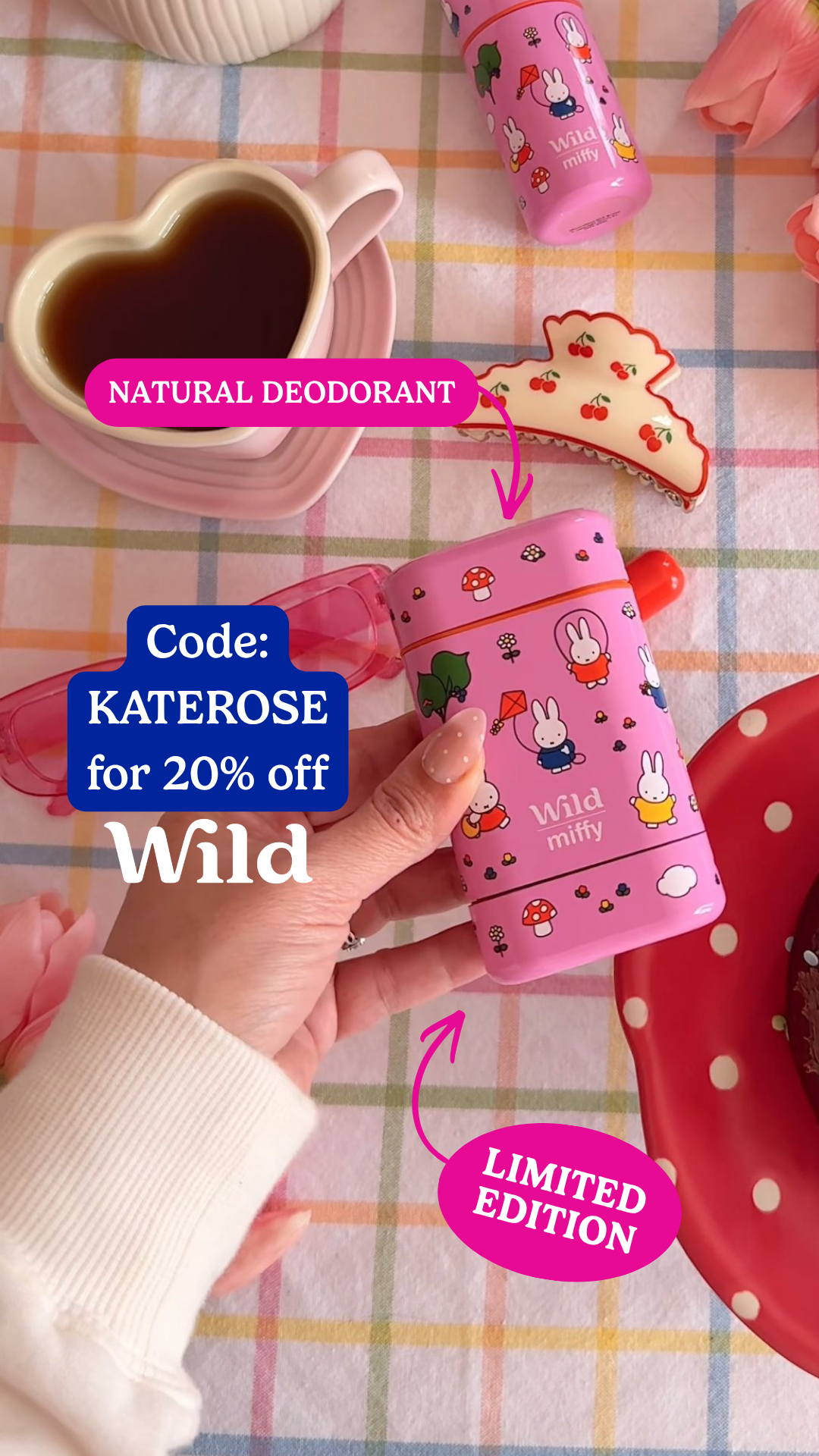 Wild Facebook ad: Get 20% off with code KATEROSE