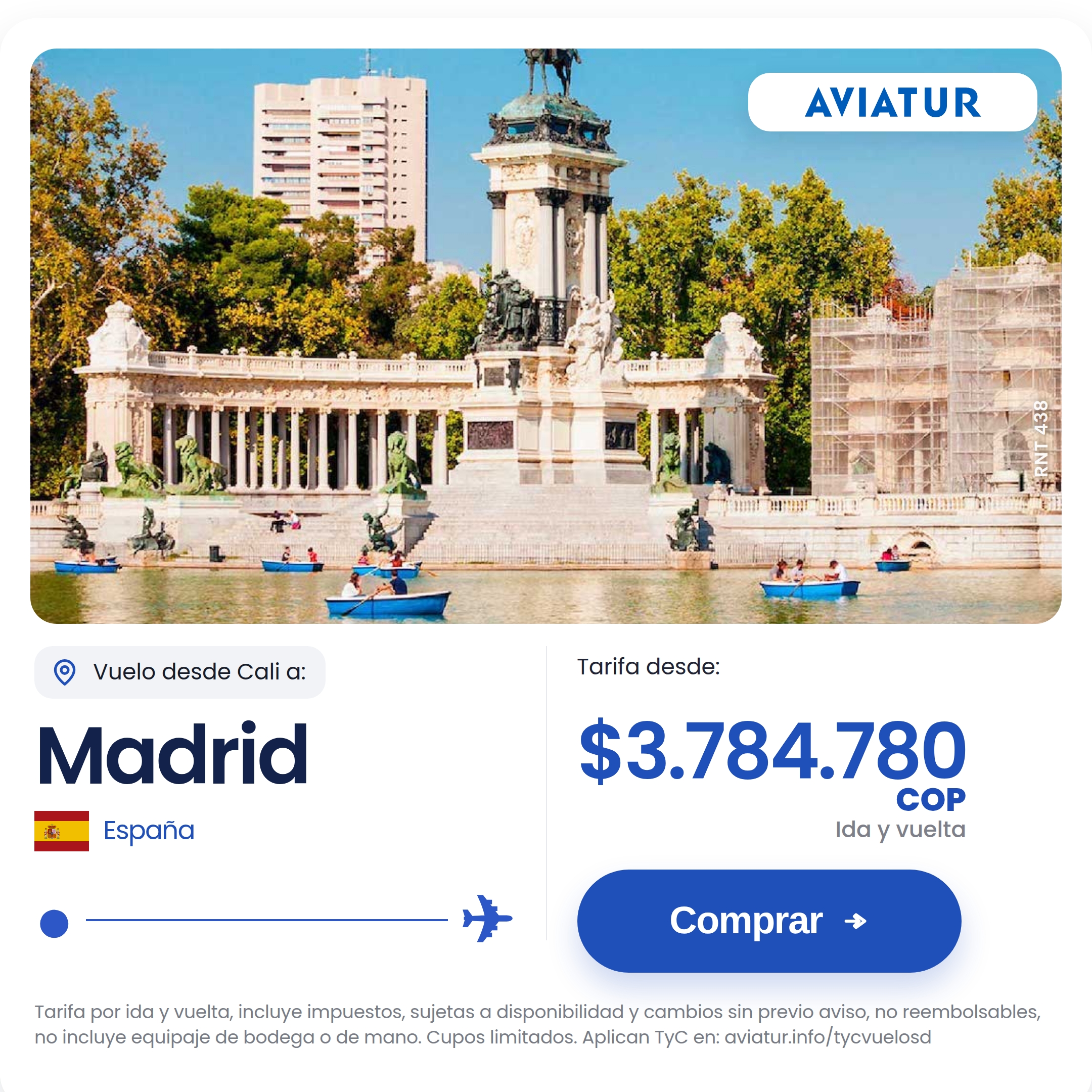 Aviatur Facebook ad