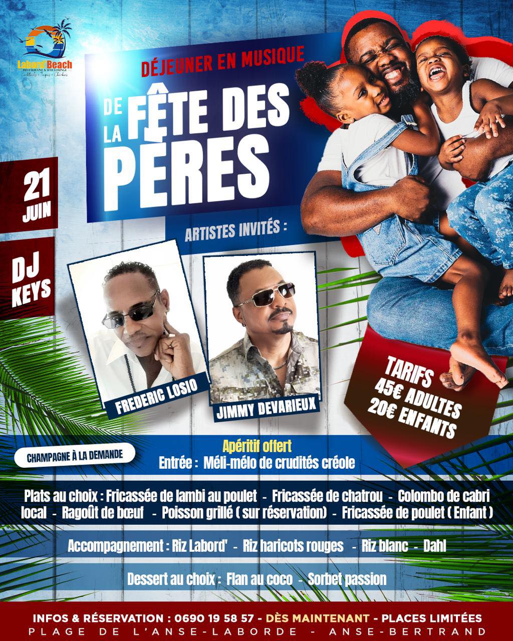 Labord' Beach fwi Facebook ad: FÊTE DES PÈRES À LABORD BEACH, DIMANCHE 21…